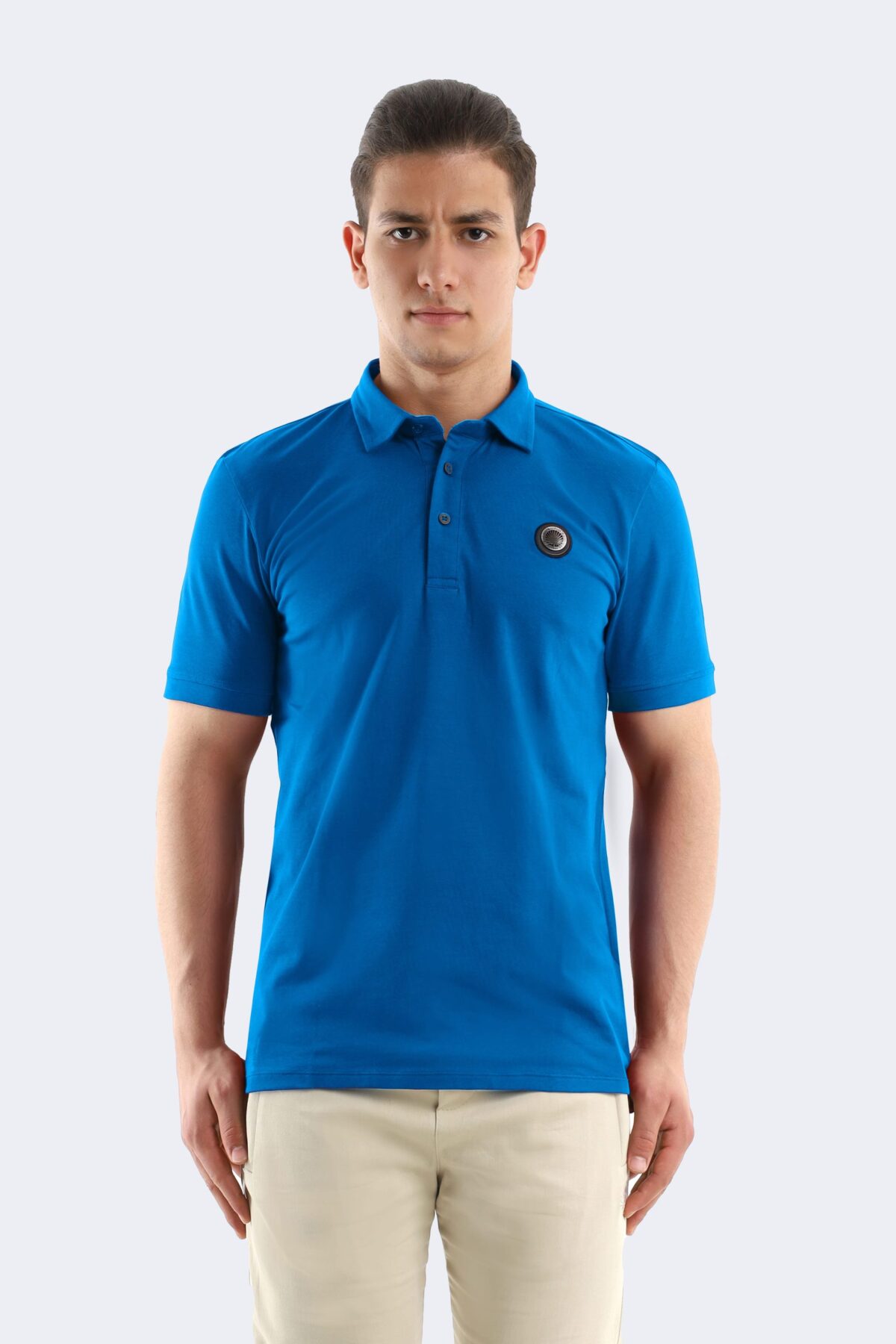 Layyagosta polo shirt with metal logo - Image 1