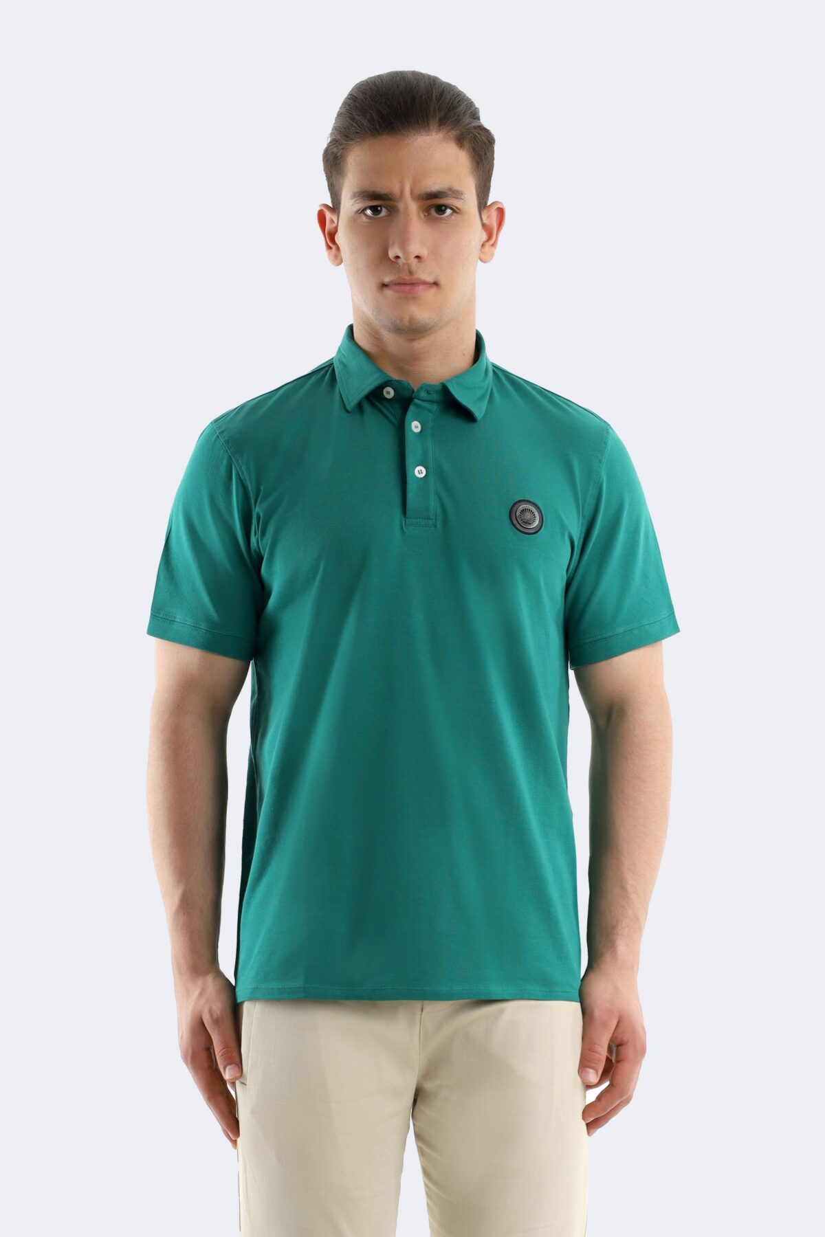 Layyagosta polo shirt with metal logo - Image 1