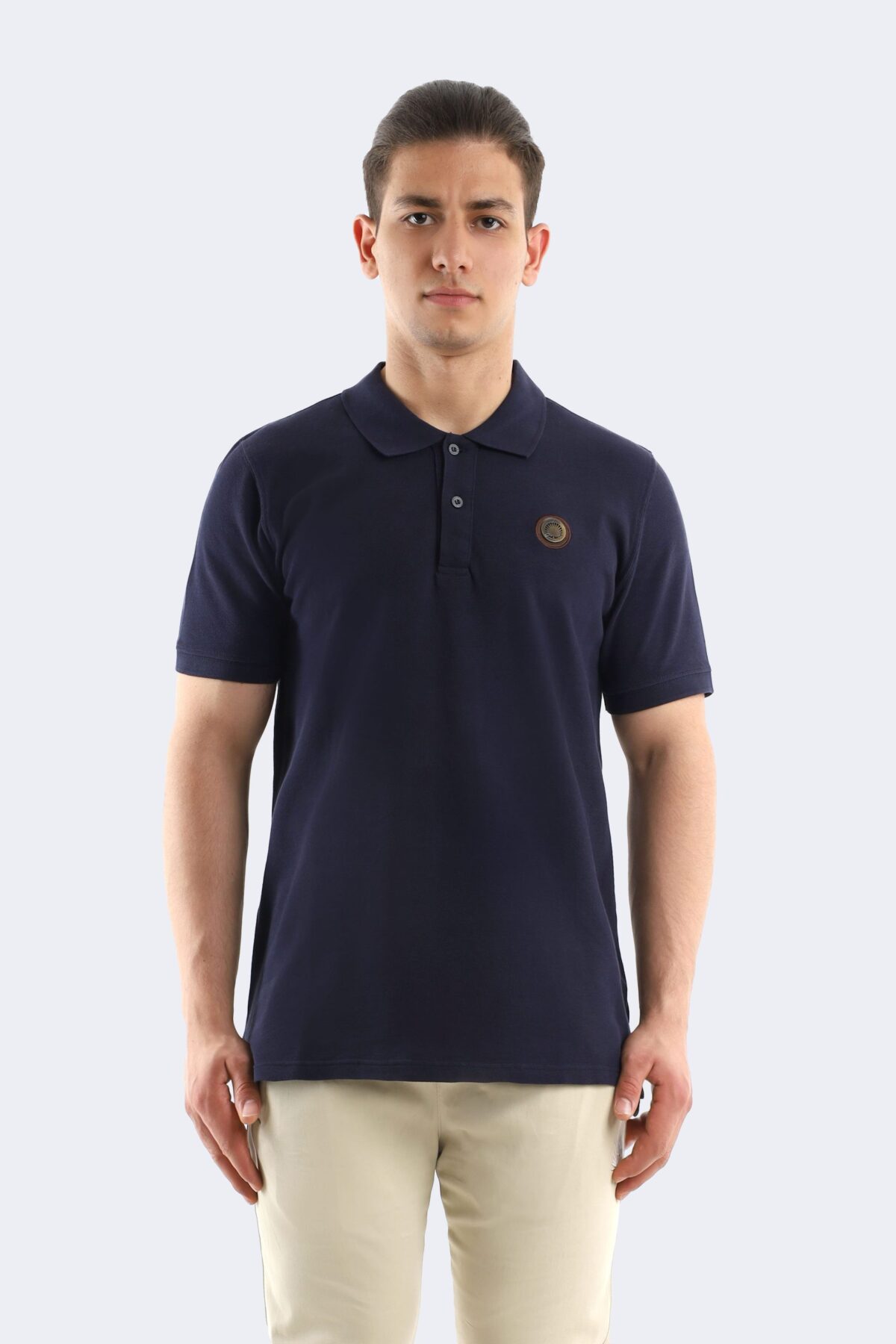 Layyagosta polo shirt with metal logo - Image 1
