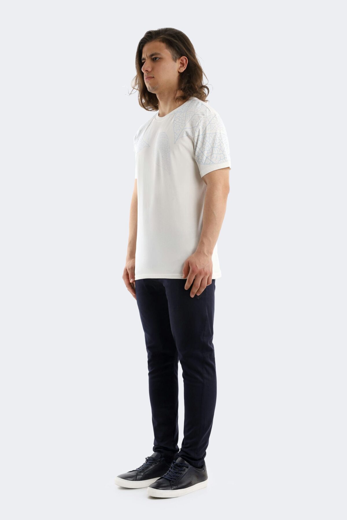Leaf printed cotton t-shirt - Image 3