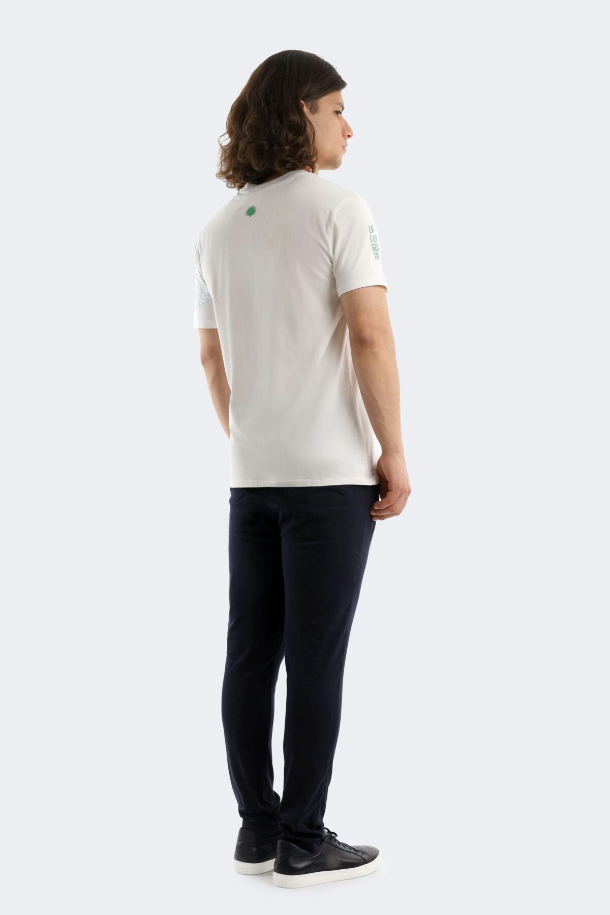 Leaf printed cotton t-shirt - Image 4
