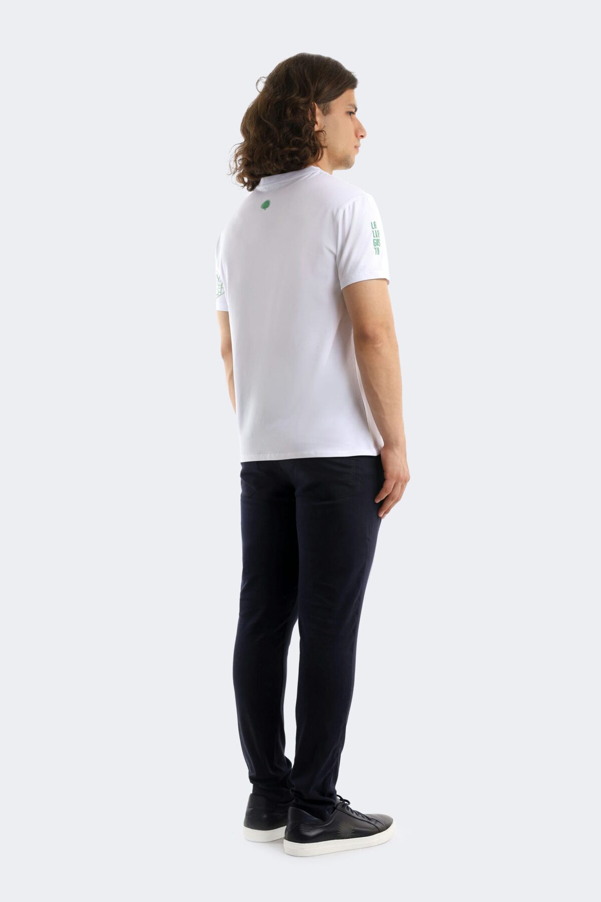 Leaf printed cotton t-shirt - Image 4