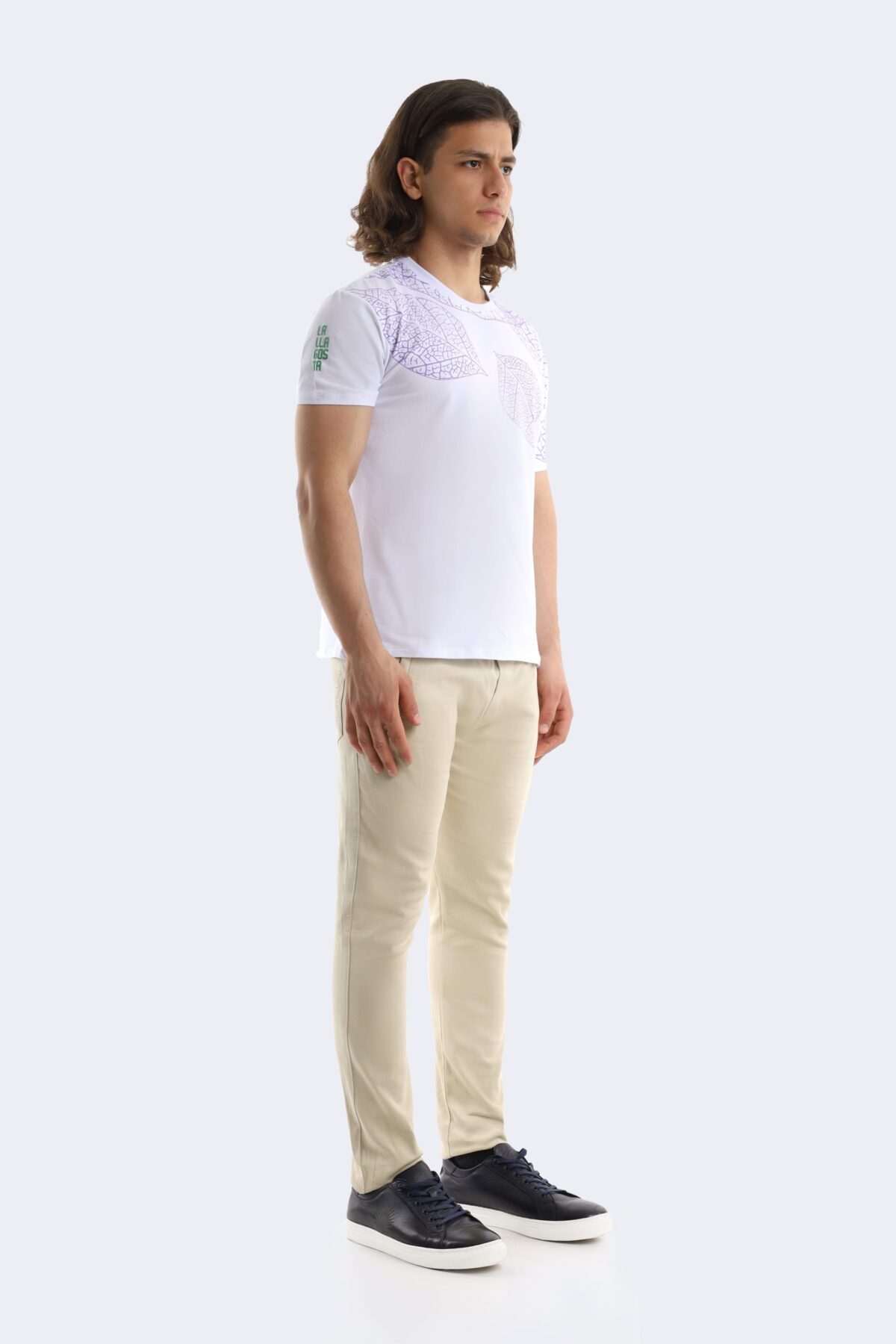 Leaf printed cotton t-shirt - Image 2
