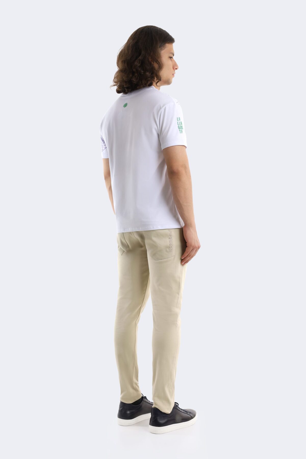 Leaf printed cotton t-shirt - Image 4