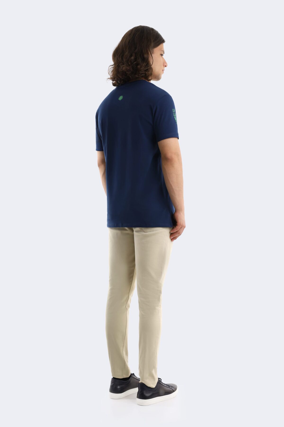 Leaf printed cotton t-shirt - Image 4