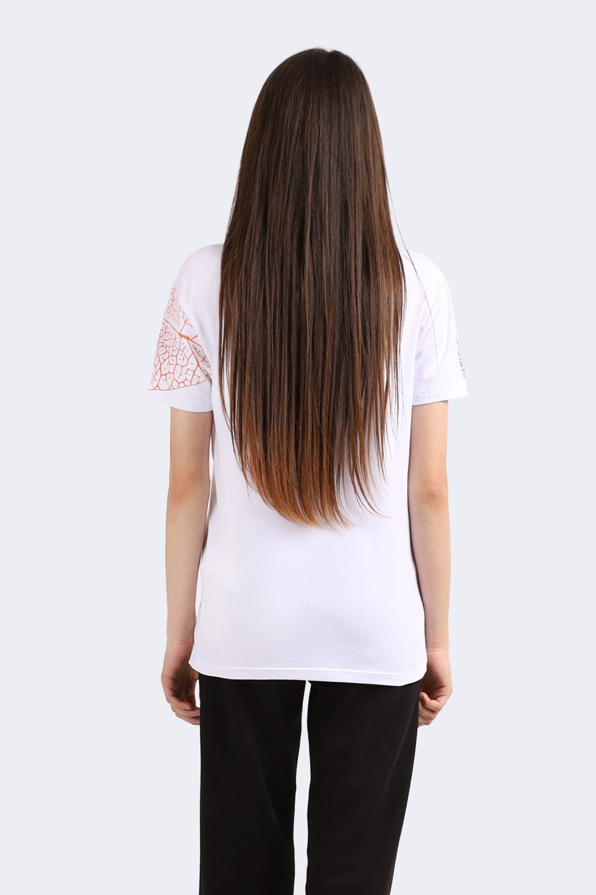 Leaf Patterned Women T-Shirt - Image 3