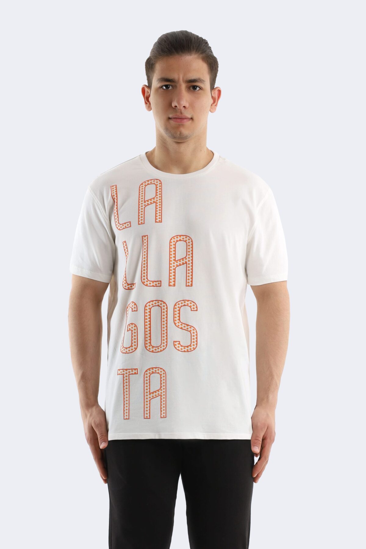 Large printed cotton t-shirt - Image 1