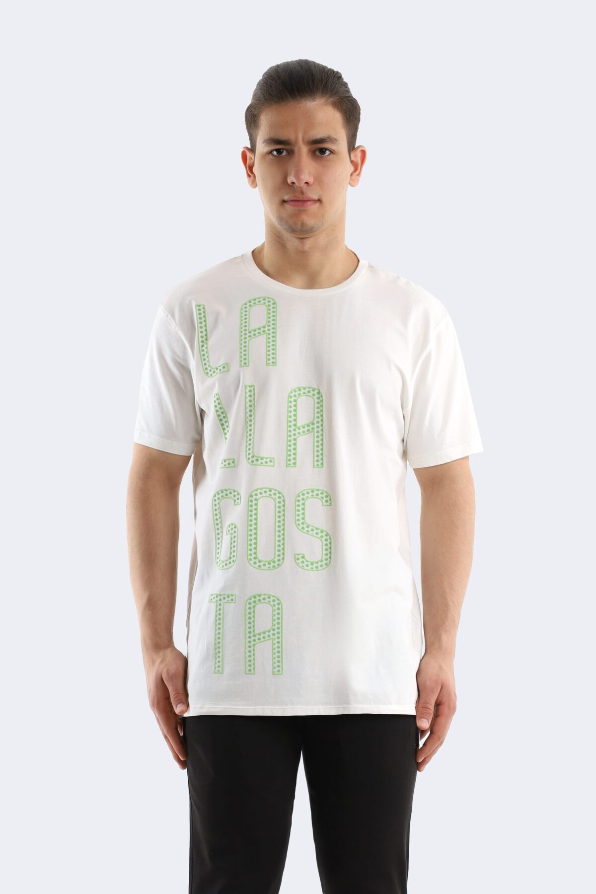 Large printed cotton t-shirt - Image 1