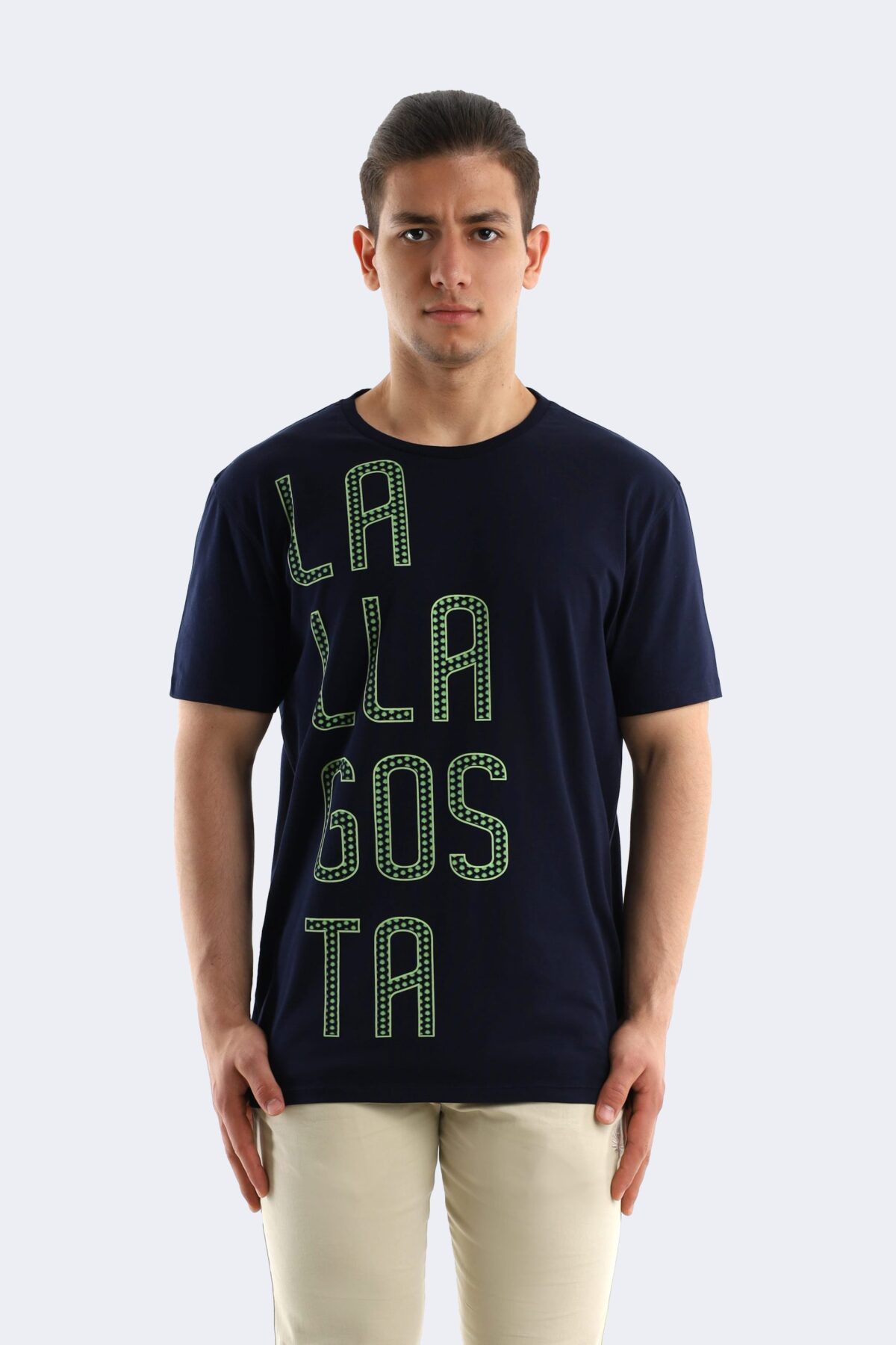 Large printed cotton t-shirt - Image 1
