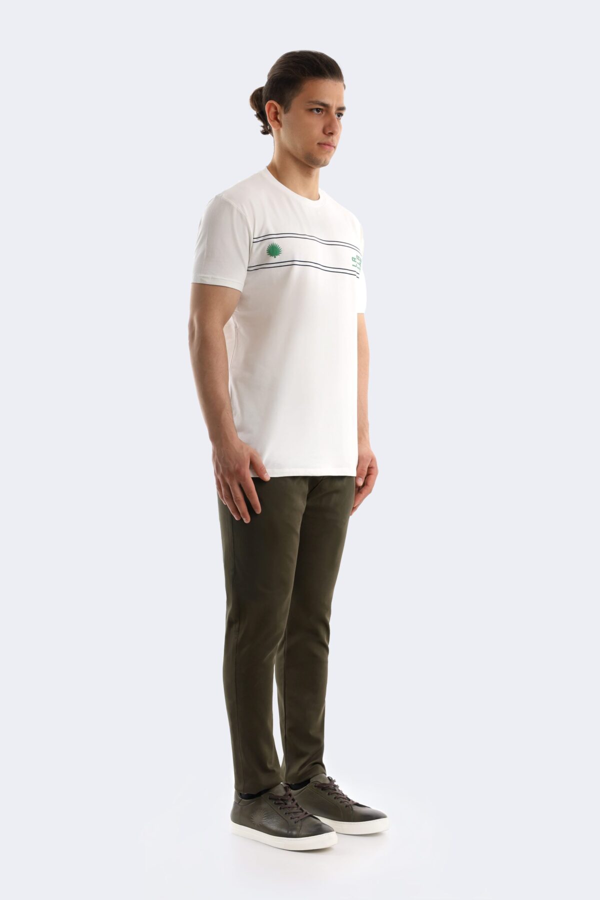 Double stripe cotton T-shirt - Image 2