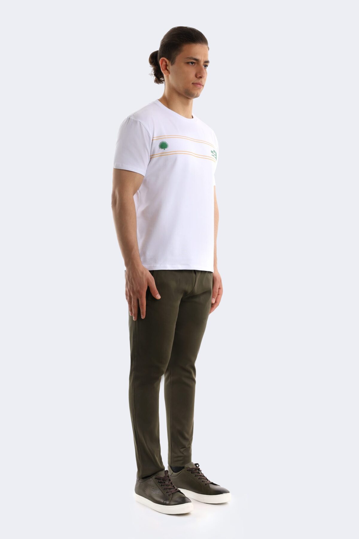 Double stripe cotton T-shirt - Image 2