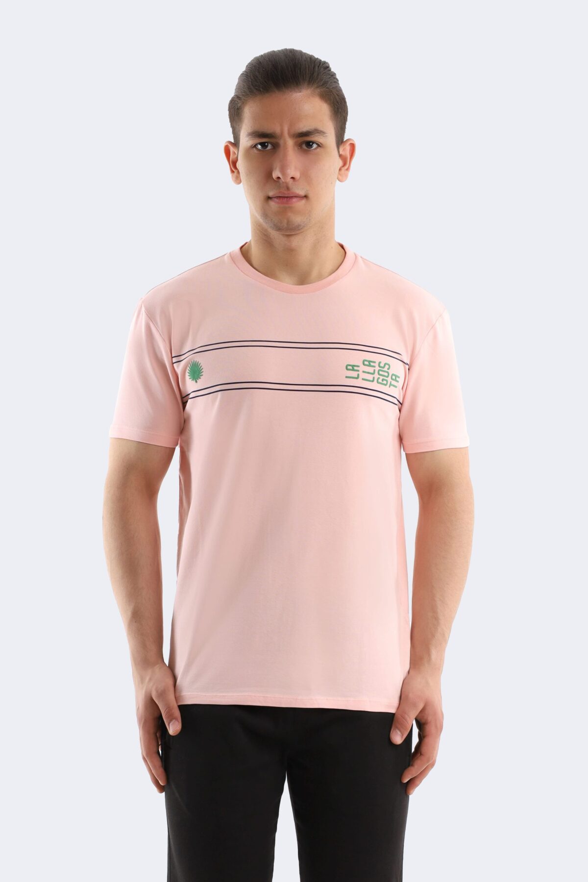 Double stripe cotton T-shirt - Image 1