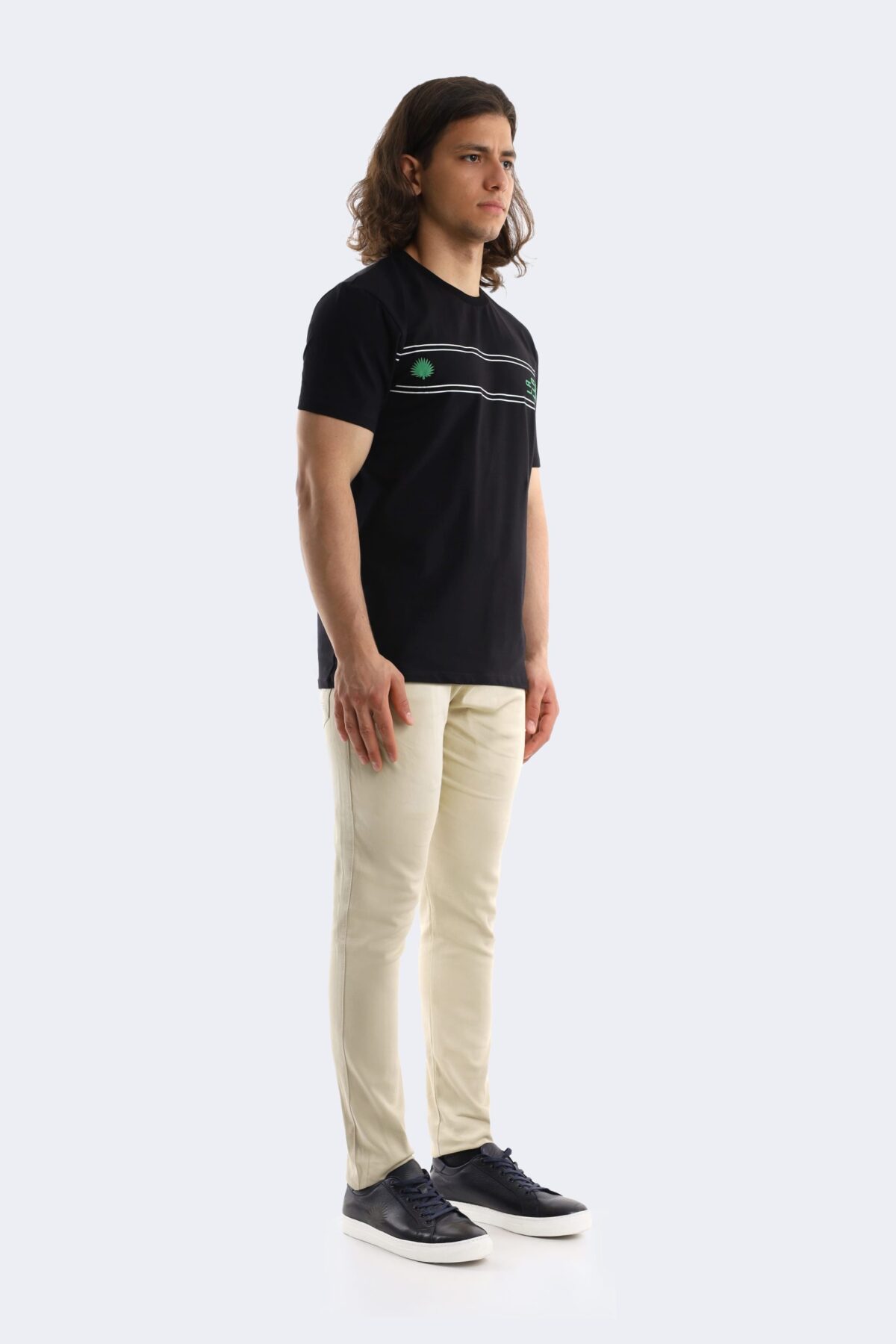 Double stripe cotton T-shirt - Image 2