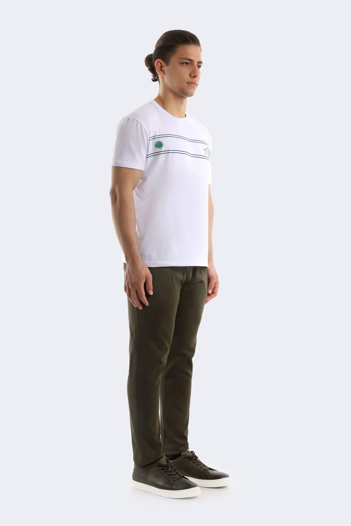 Double stripe cotton T-shirt - Image 2
