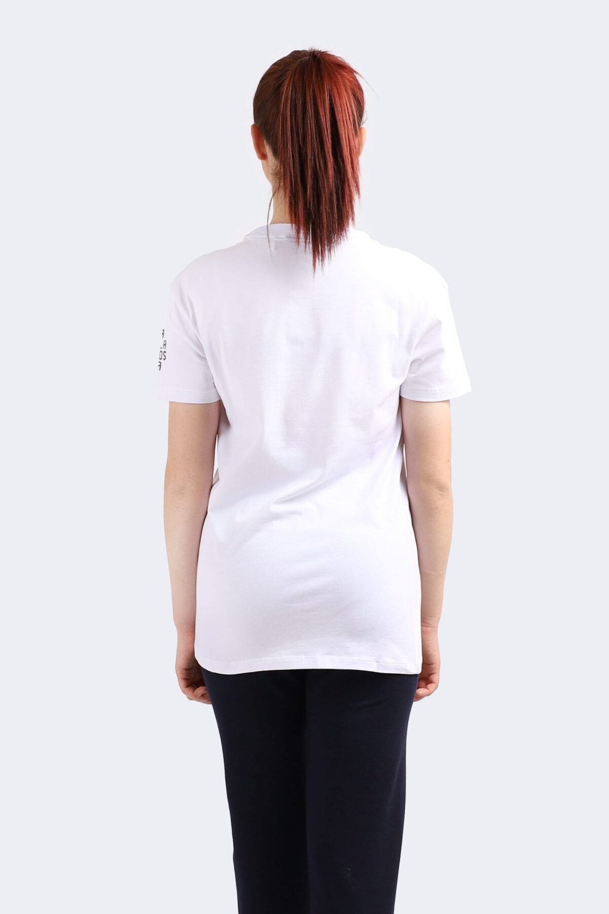 Embroidered Leaf Pattern Women's T-Shirt - Image 4
