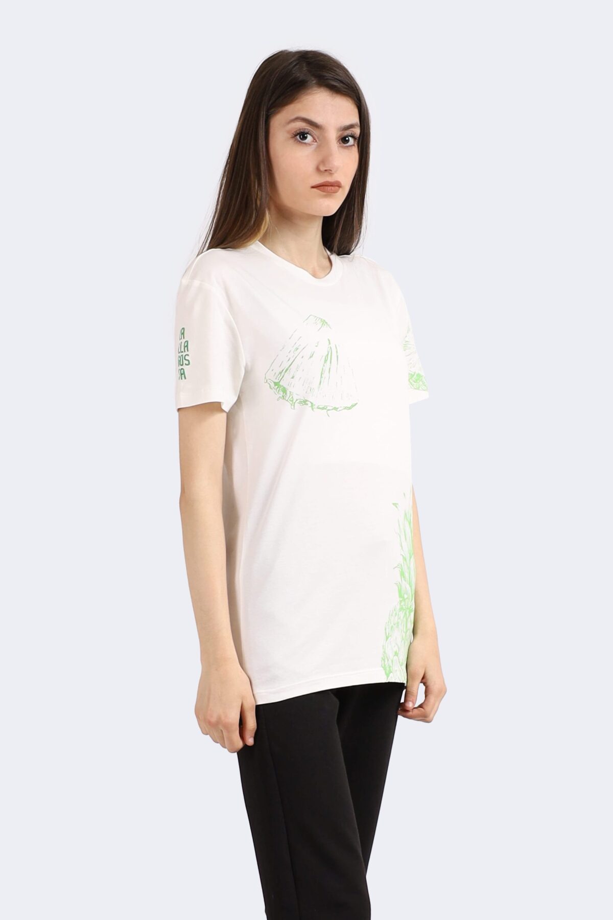 Pineapple Printed Cotton T-shirt - Image 2