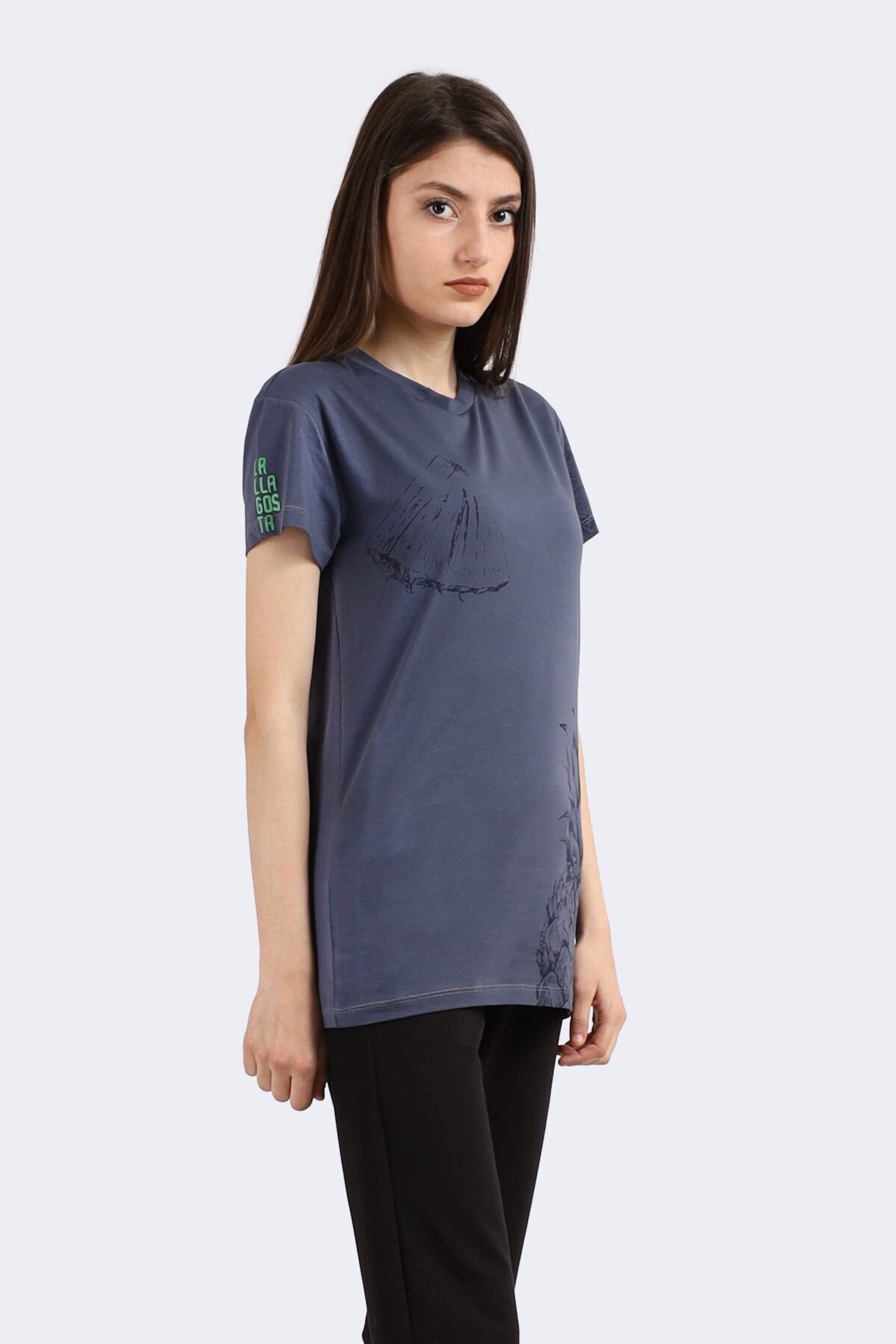 Pineapple Printed Cotton T-shirt - Image 2