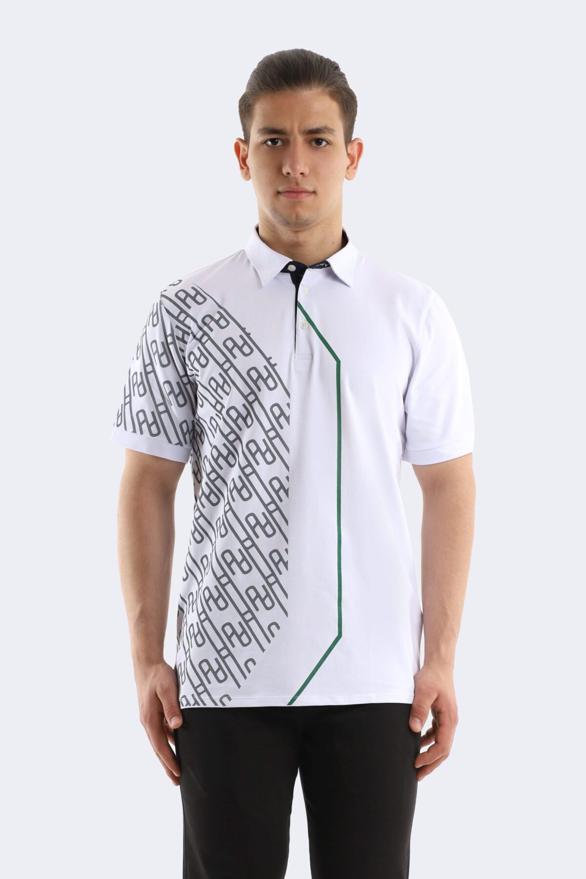 10060205_jmoqmnsjaptveff2-scaled-1.jpg Pattern printed cotton polo shirt - Image 1