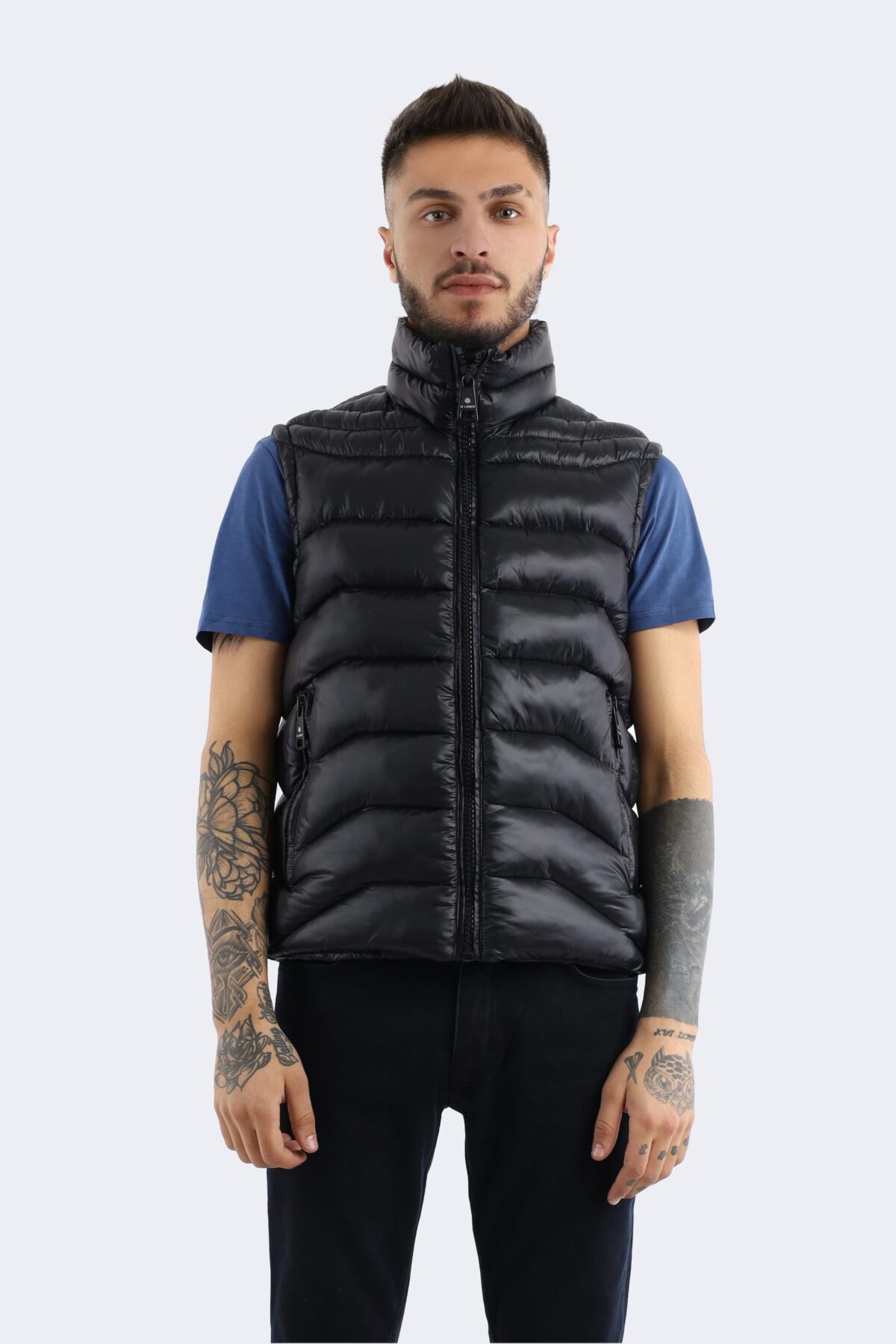 Lightweight Shiny Feather down vest - Image 1