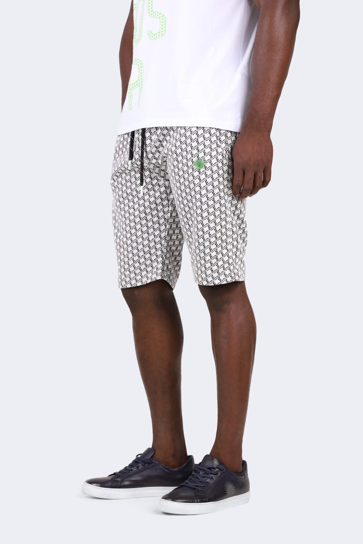 Cotton shorts with goose foot print - Image 3