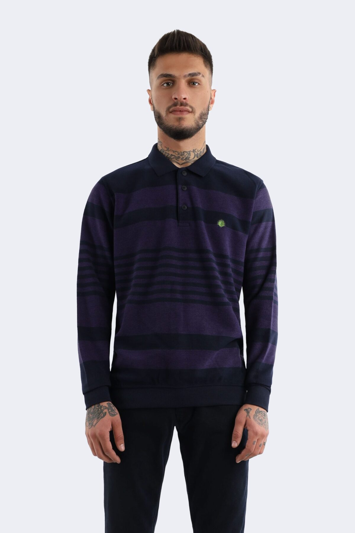 Striped wool blend knitwear - Image 1
