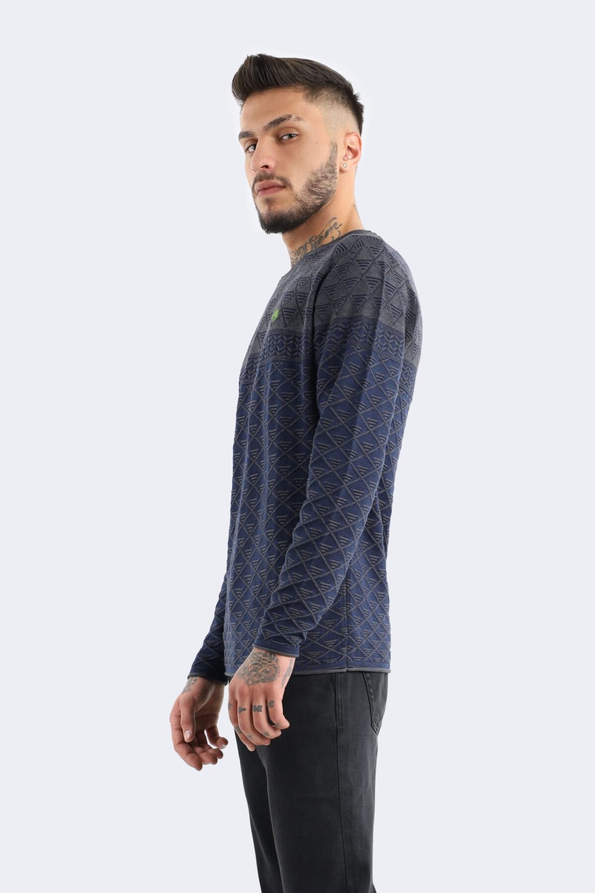 Men's jacquard knitwear - Image 2
