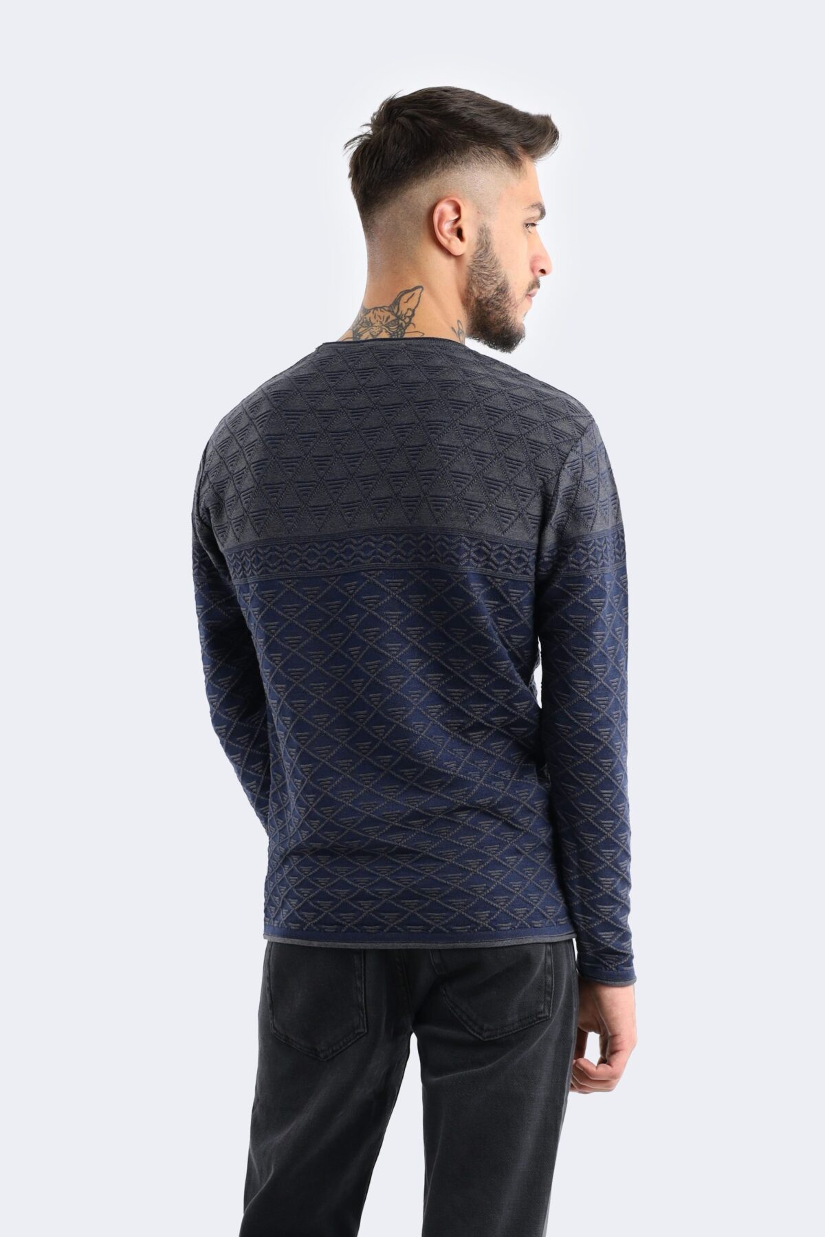Men's jacquard knitwear - Image 3