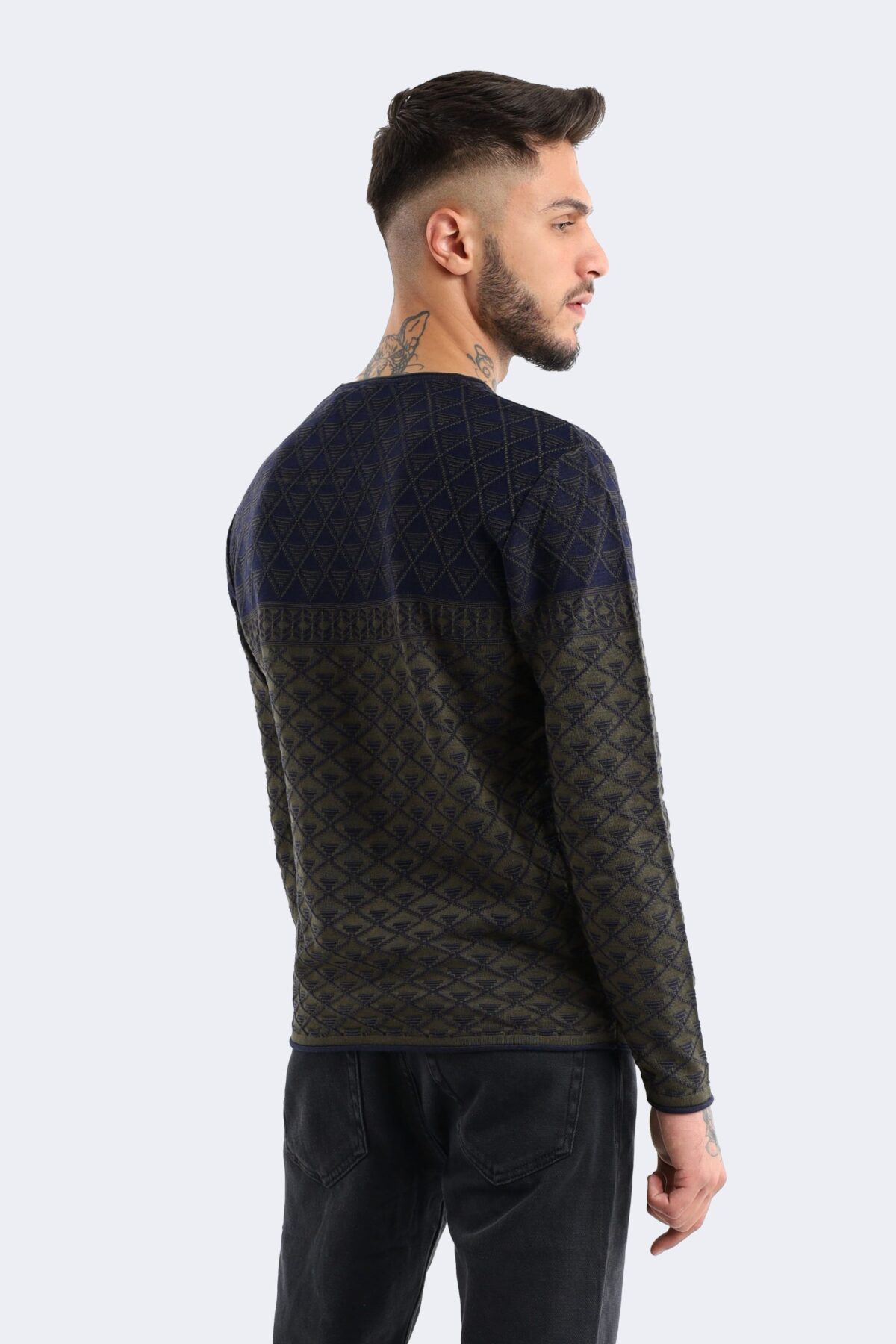 Men's jacquard knitwear - Image 3