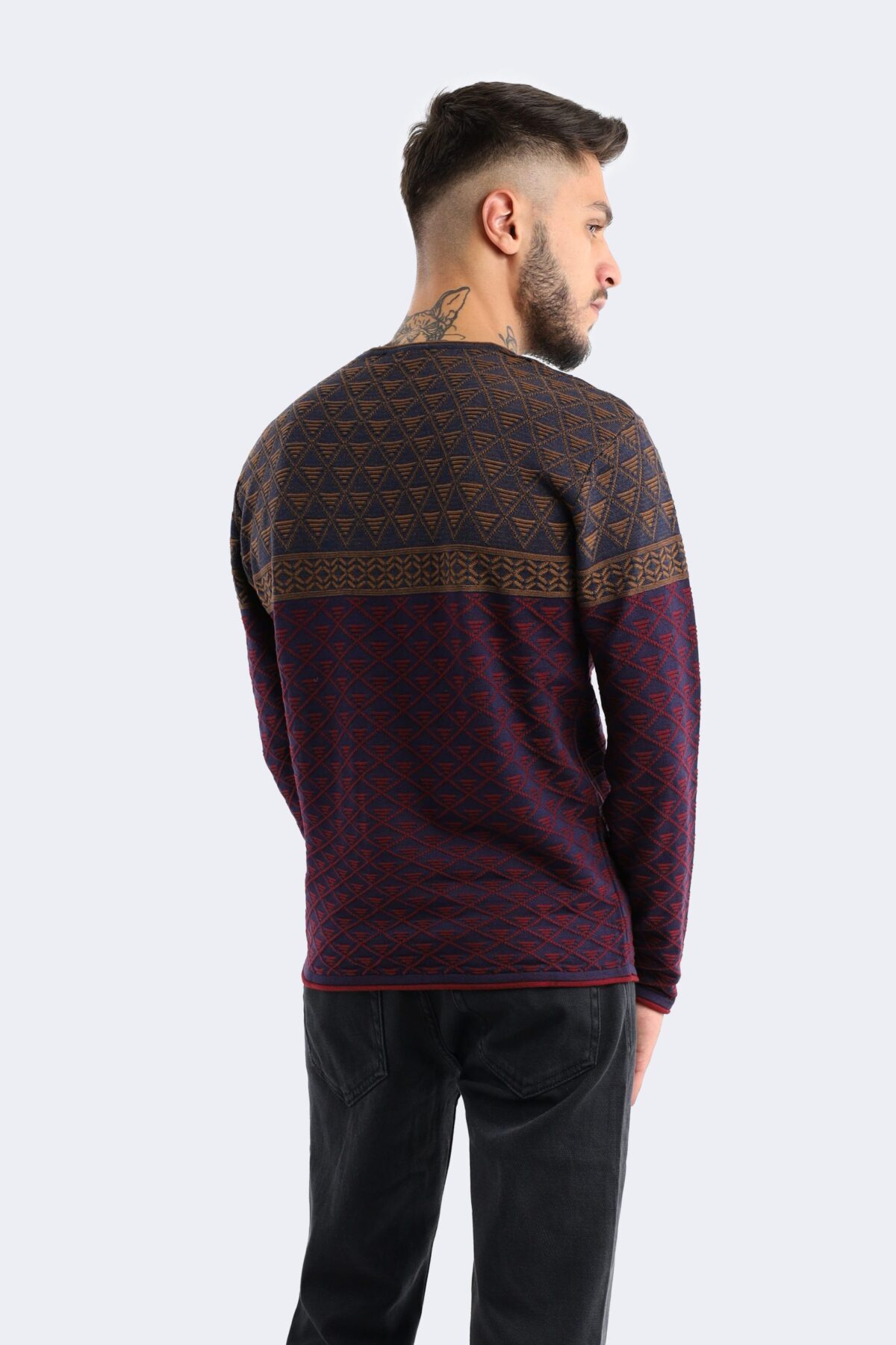 Men's jacquard knitwear - Image 3