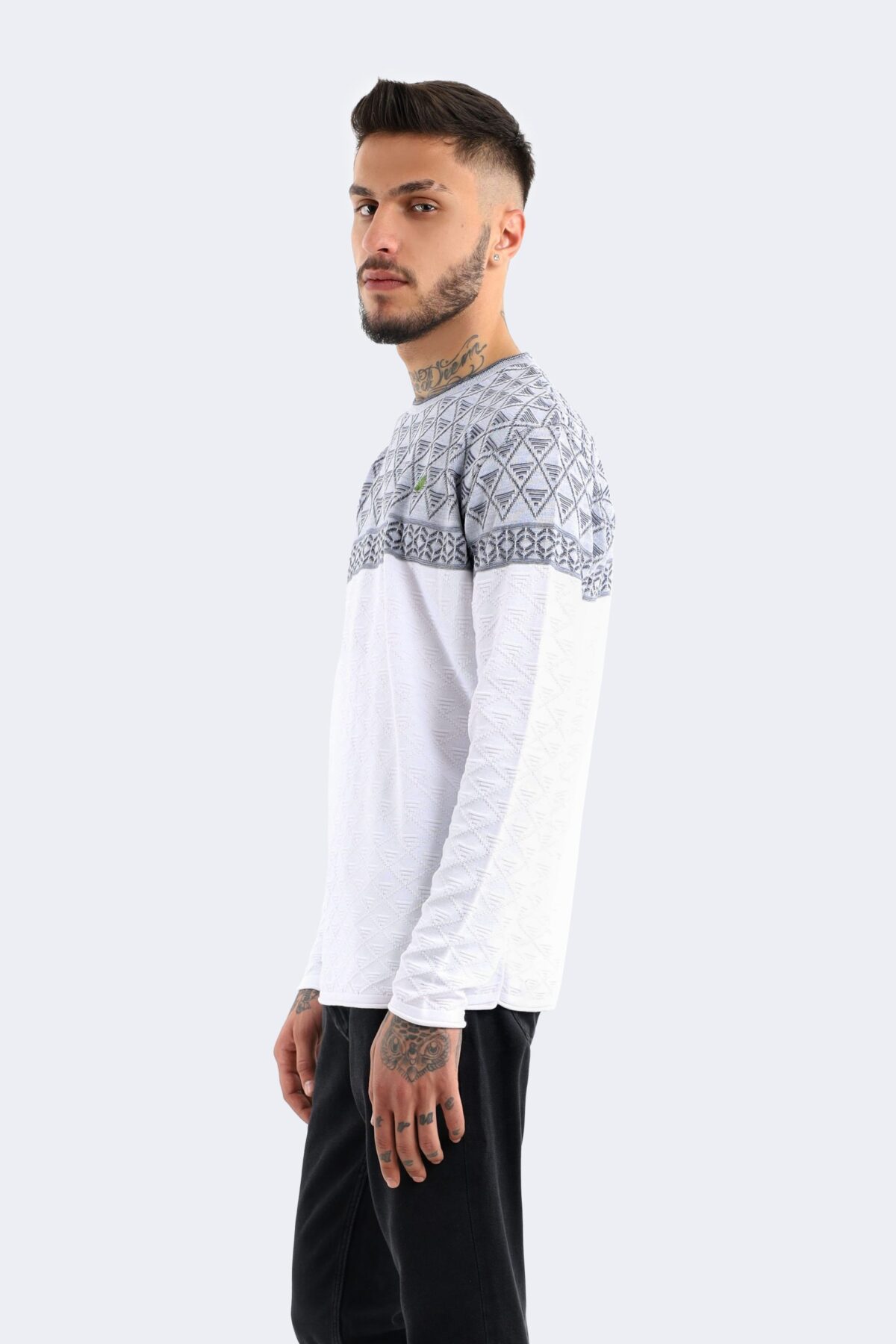 Men's jacquard knitwear - Image 2