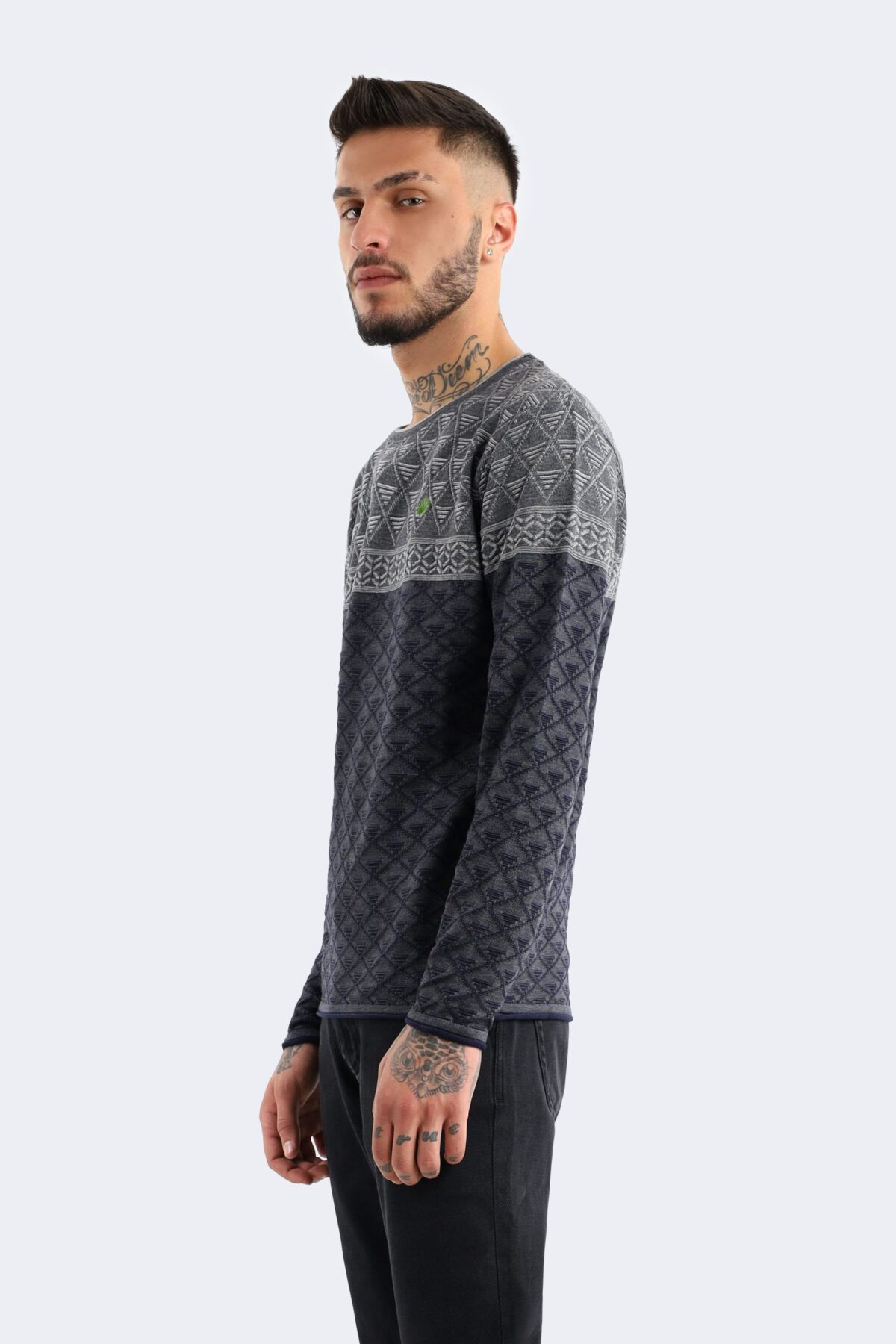 Men's jacquard knitwear - Image 2