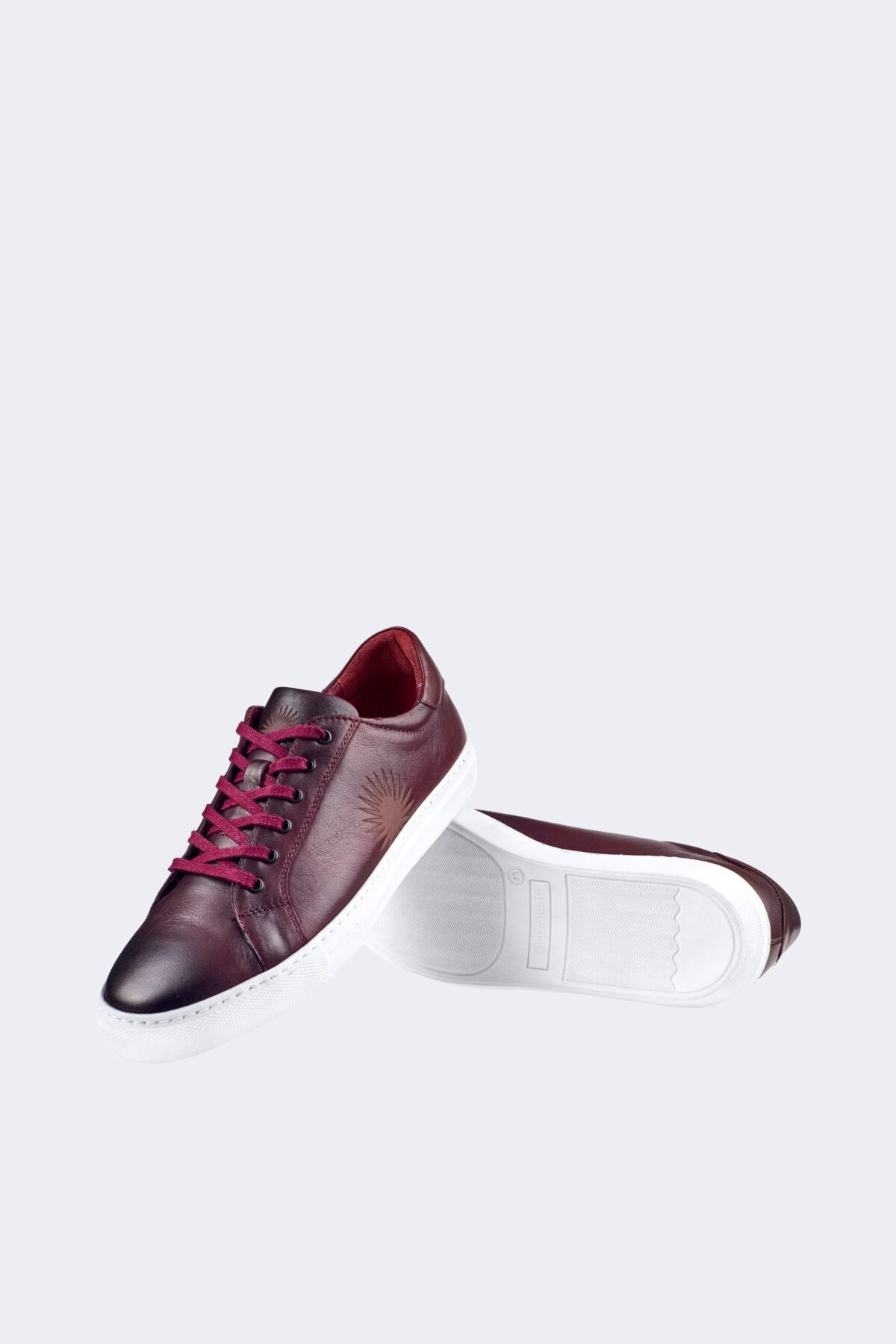 Logo Detailed Men's Leather Sneakers - Image 2