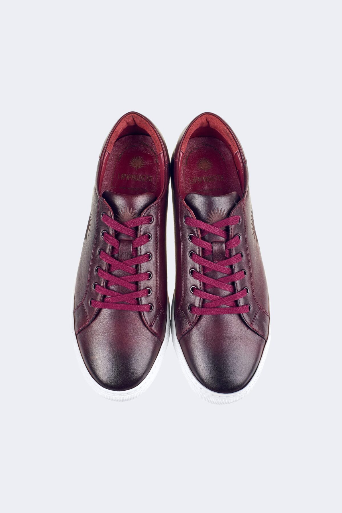 Logo Detailed Men's Leather Sneakers - Image 4