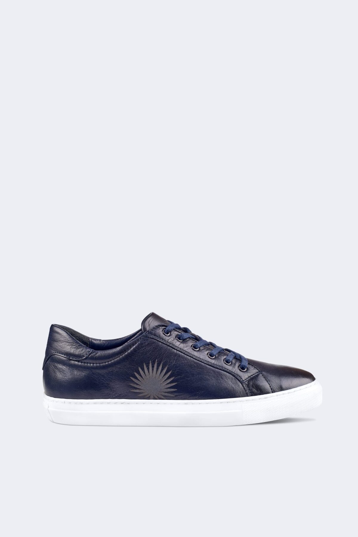 Logo Detailed Men's Leather Sneakers - Image 1