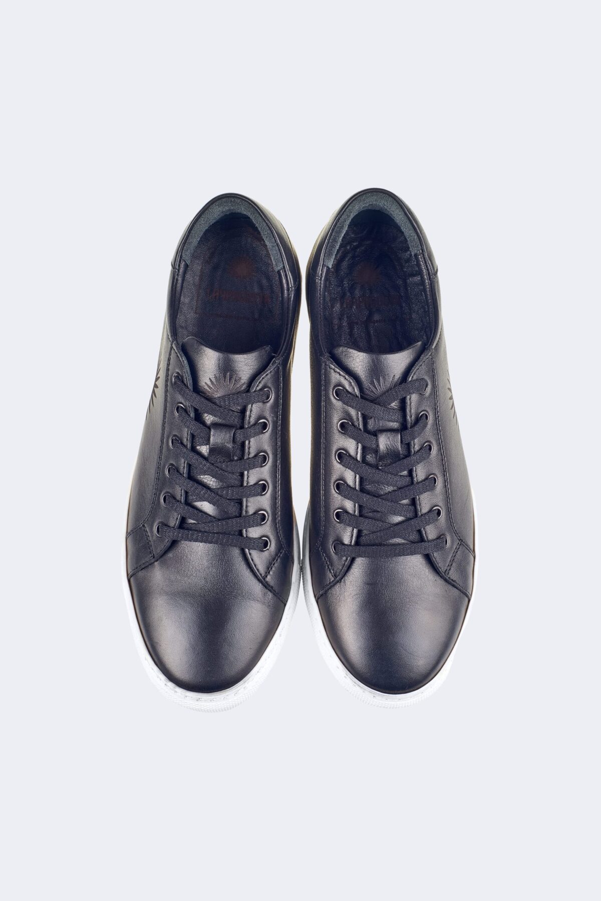 Logo Detailed Men's Leather Sneakers - Image 4