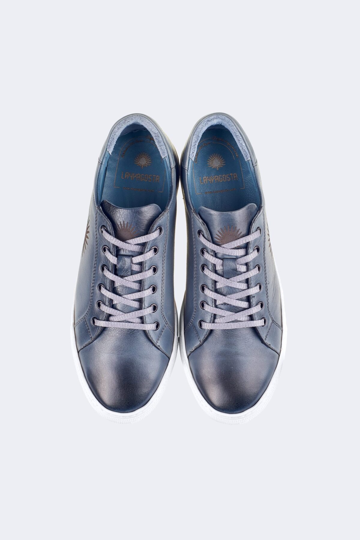 Logo Detailed Men's Leather Sneakers - Image 4
