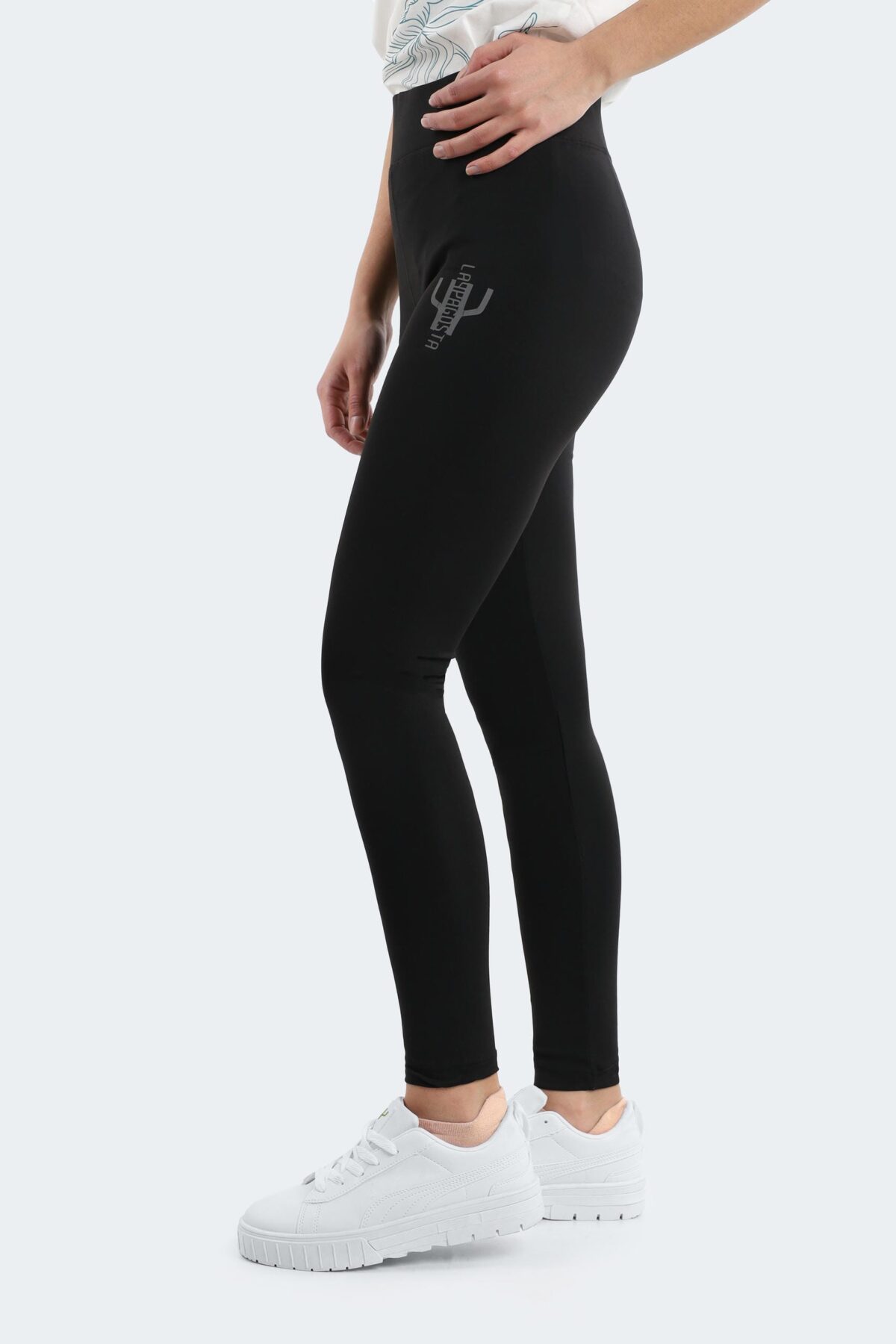 Stretch leggings with logo detail - Image 3