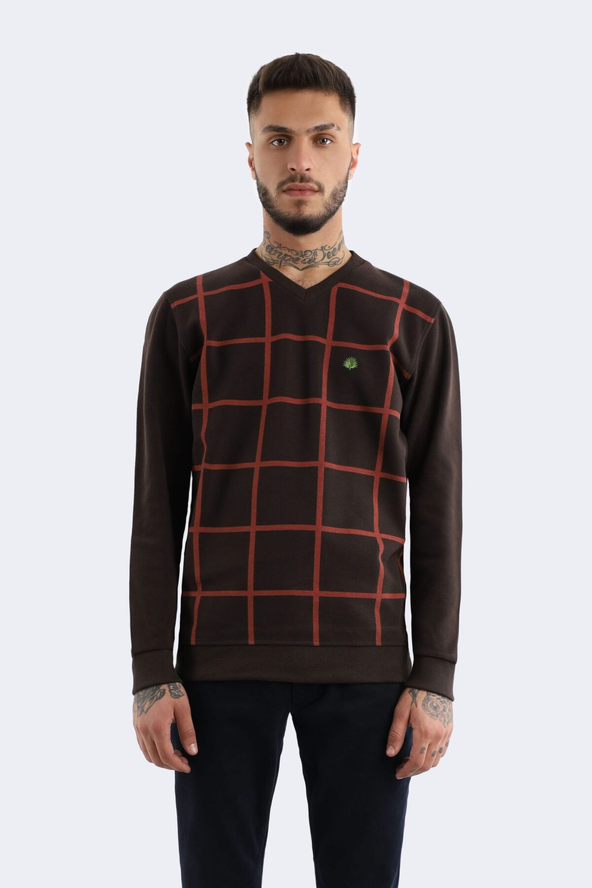 34051_o2nz3dml6ip2xwh1-scaled-1.jpg Square striped wool blend knitwear - Image 1