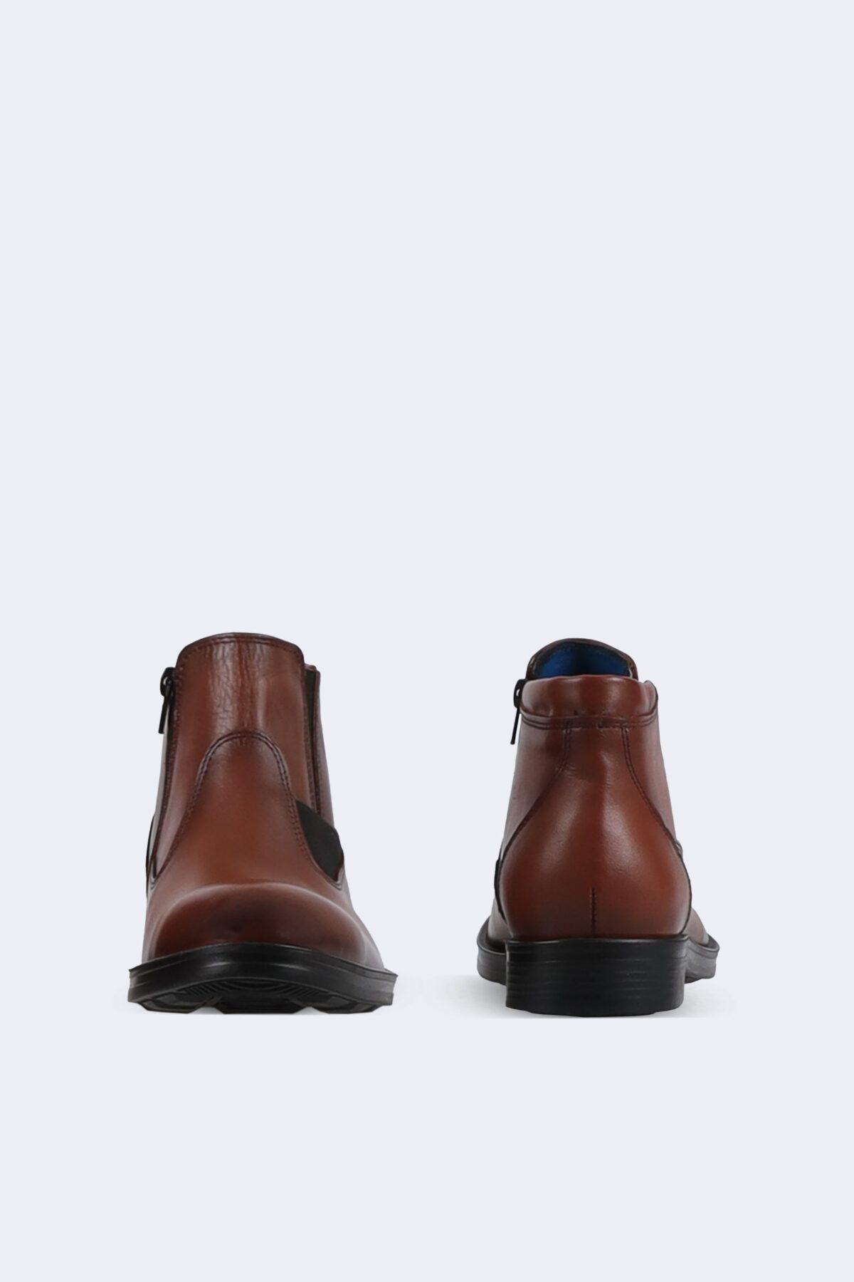 Leather Boots with Zipper - Image 3