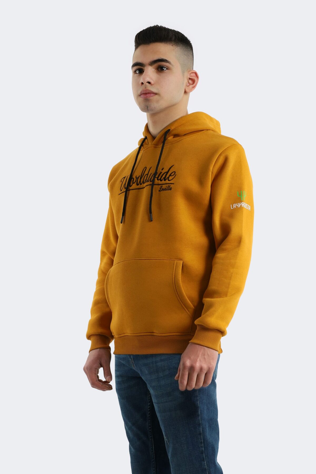 Layyagosta men's classic printed hooded sweatshirt - Image 3