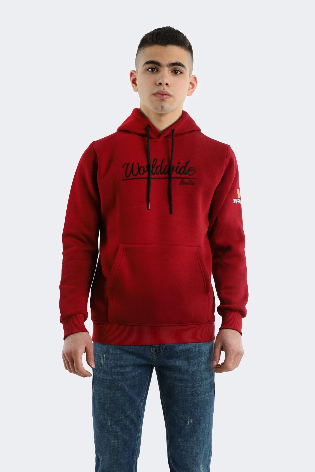 Layyagosta men's classic printed hooded sweatshirt - Image 1