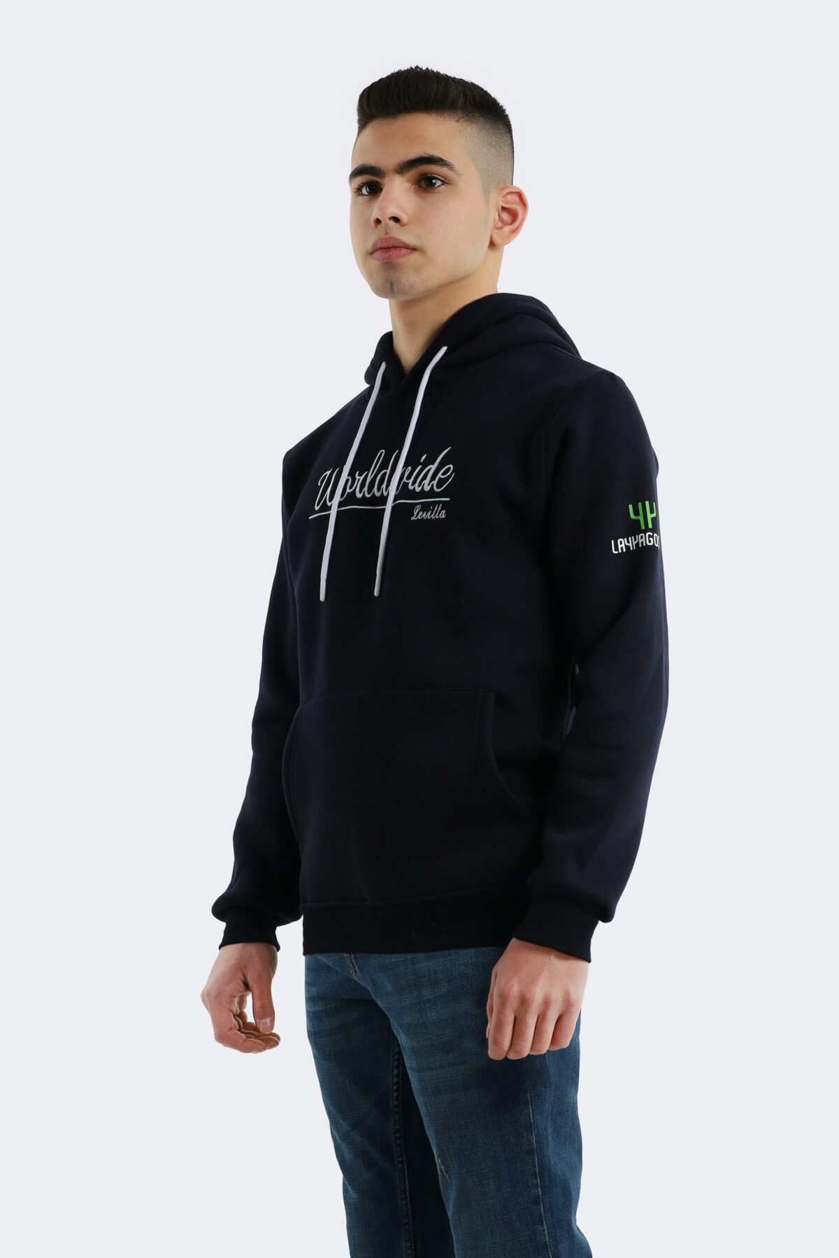 Layyagosta men's classic printed hooded sweatshirt - Image 3