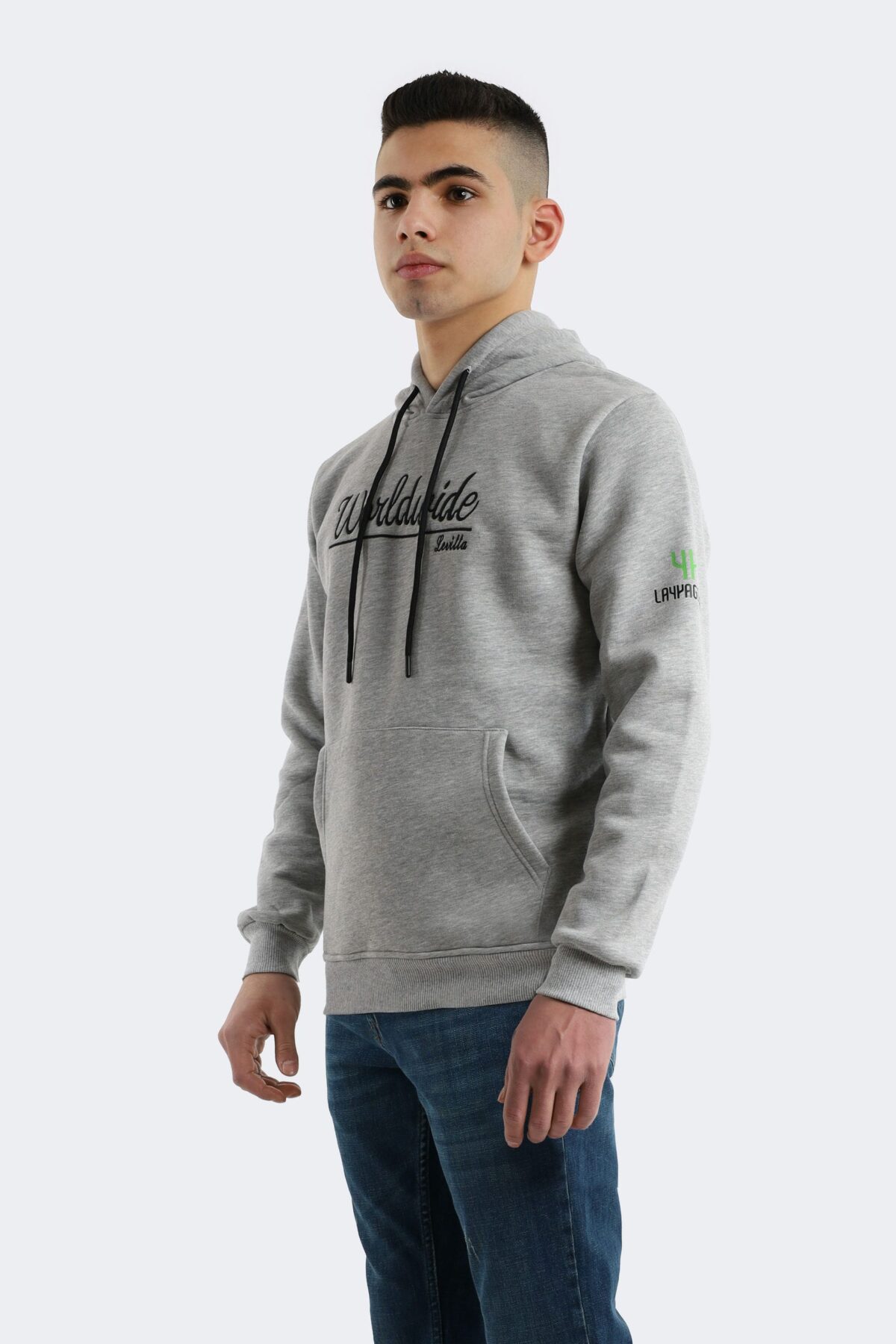 Layyagosta men's classic printed hooded sweatshirt - Image 3