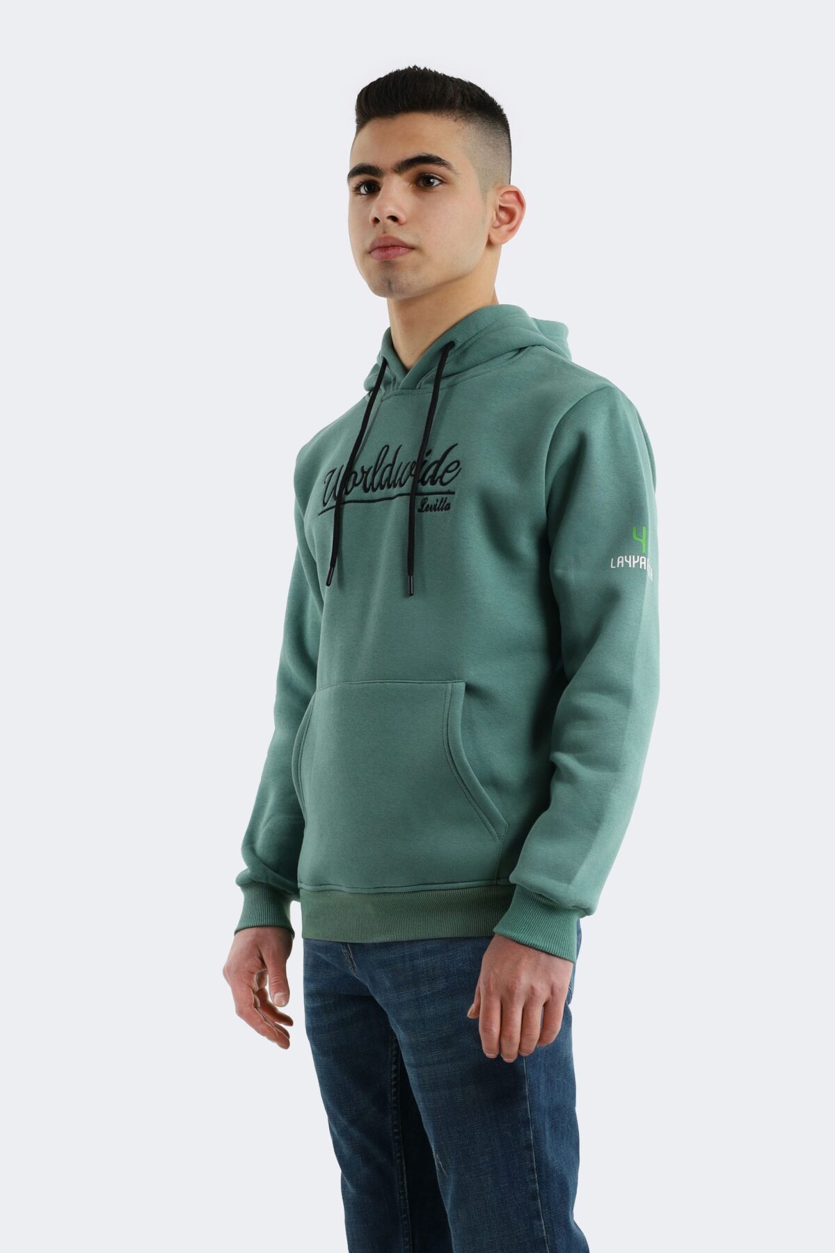 Layyagosta men's classic printed hooded sweatshirt - Image 3