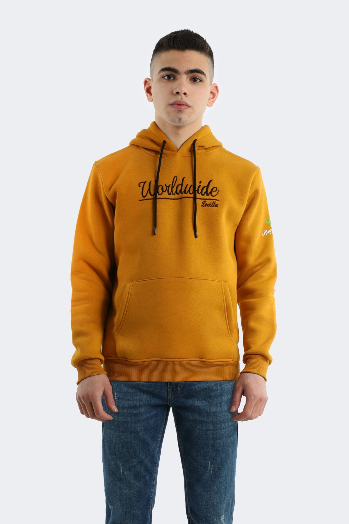 Layyagosta men's classic printed hooded sweatshirt - Image 1