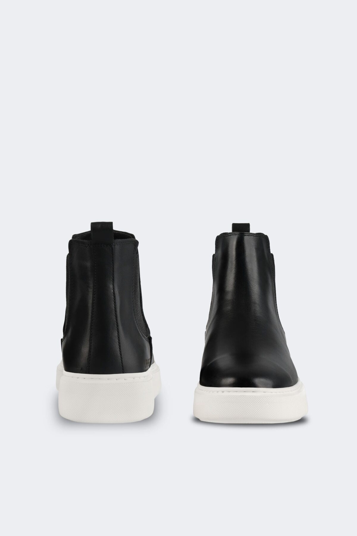 Black Leather Sport Chelsea Boots - Image 3