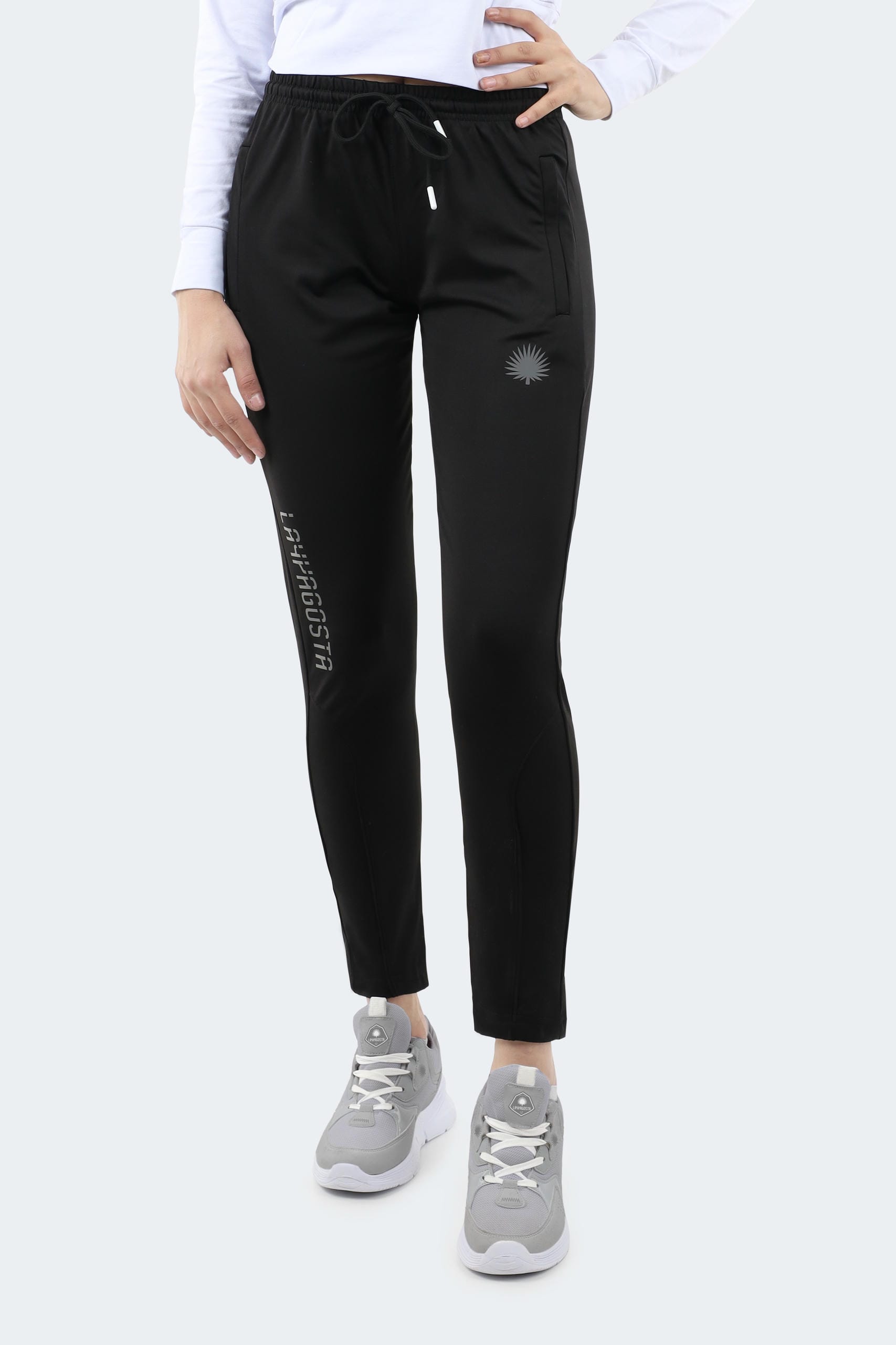 13025 (1) Women's sweatpants with vertical print - Image 1