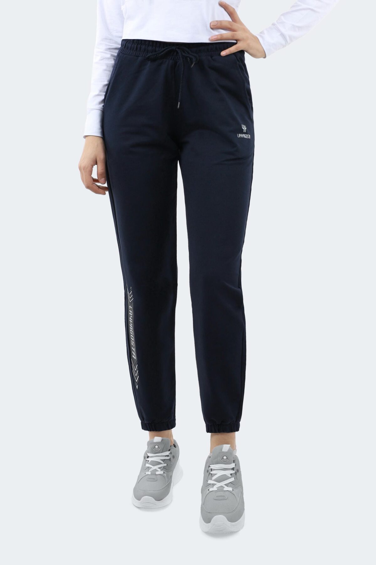 7235 (1) Women's Jogger Pants with Side Stripe Print - Image 1