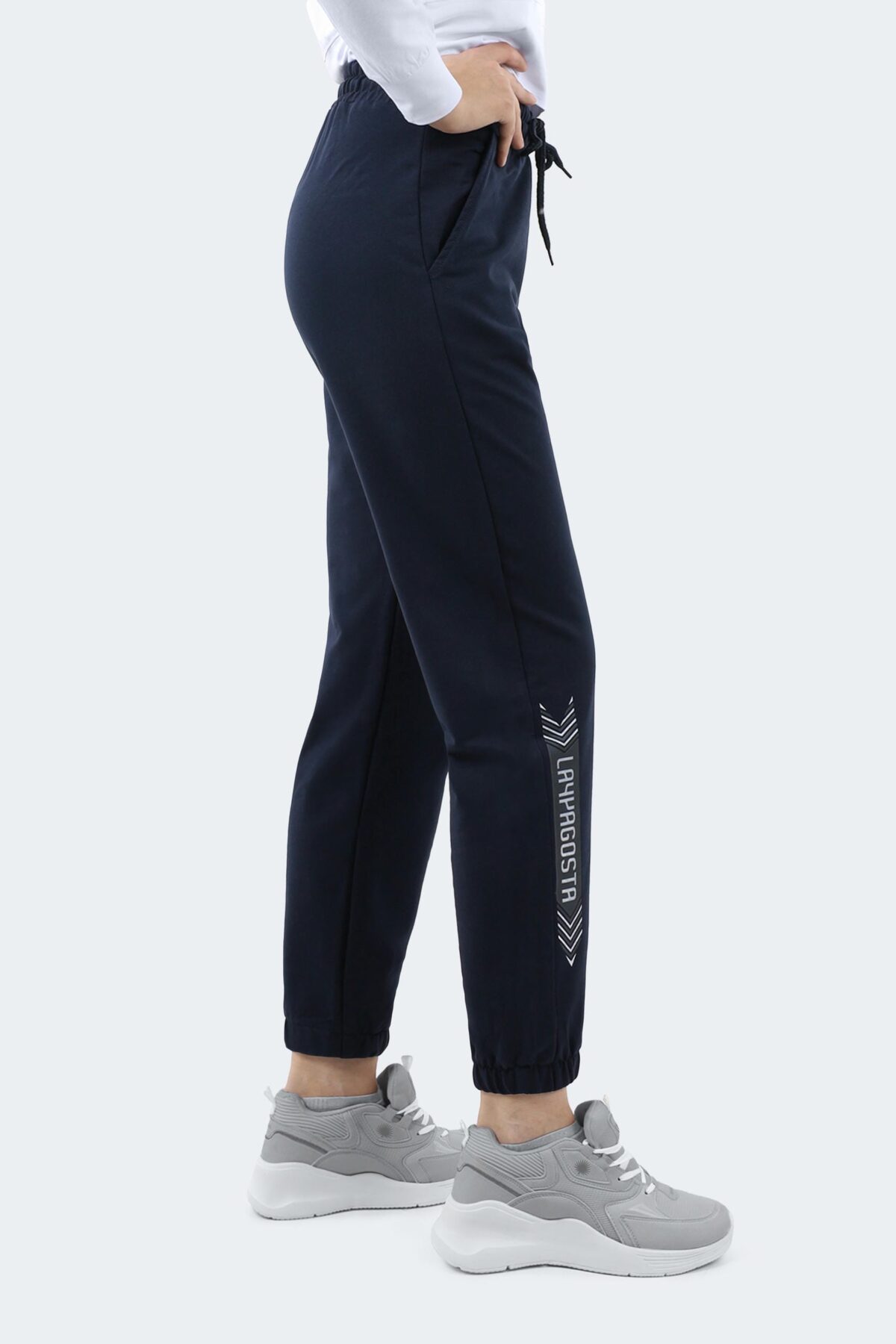 Women's Jogger Pants with Side Stripe Print - Image 2