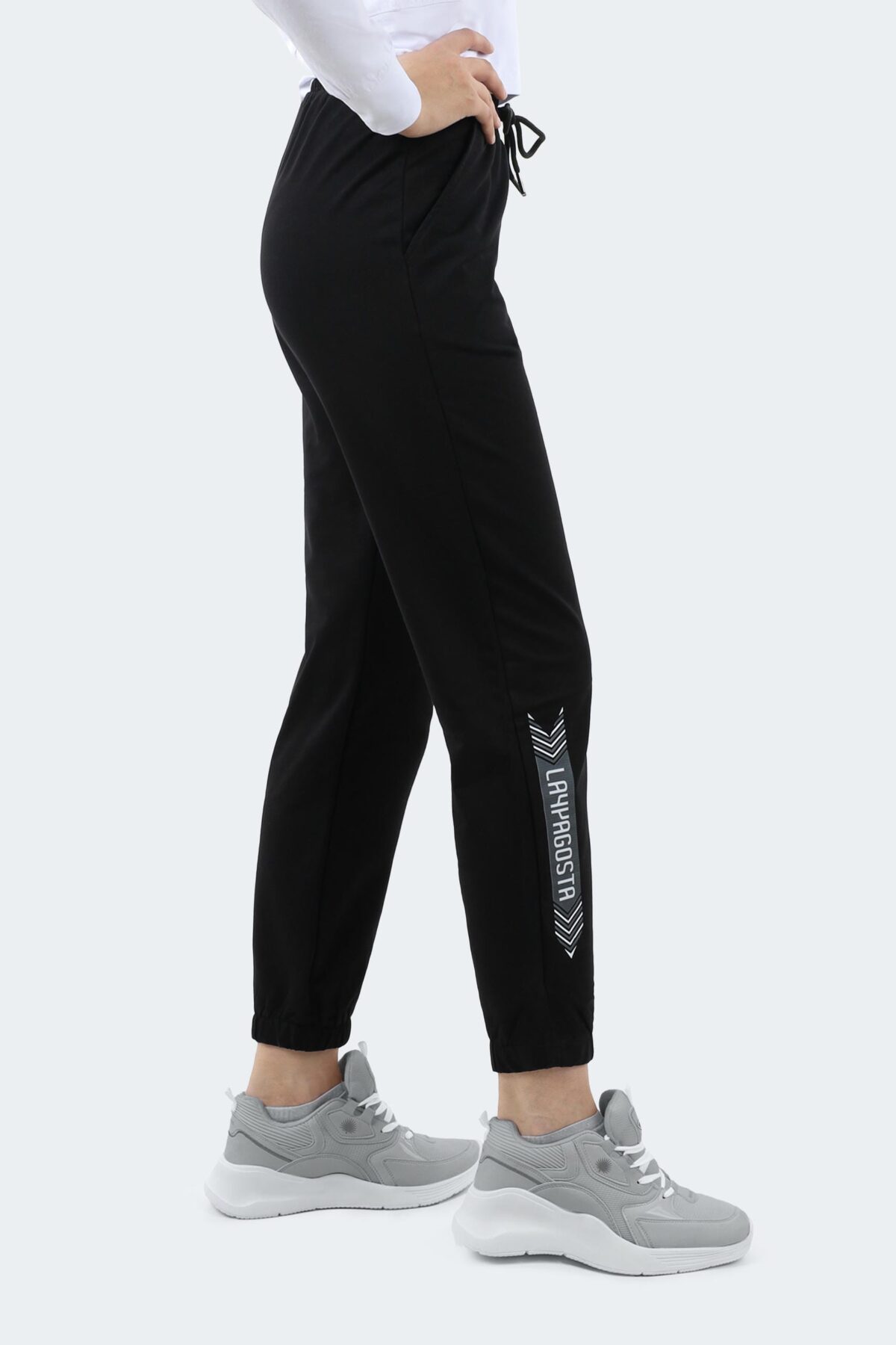 Women's Jogger Pants with Side Stripe Print - Image 2